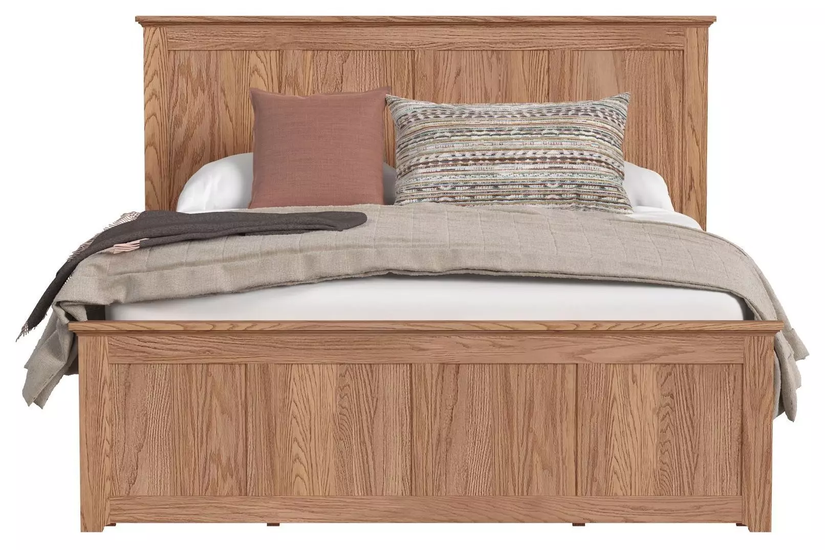 Oak Park Taupe King Storage Panel Bed From Intercon Furniture