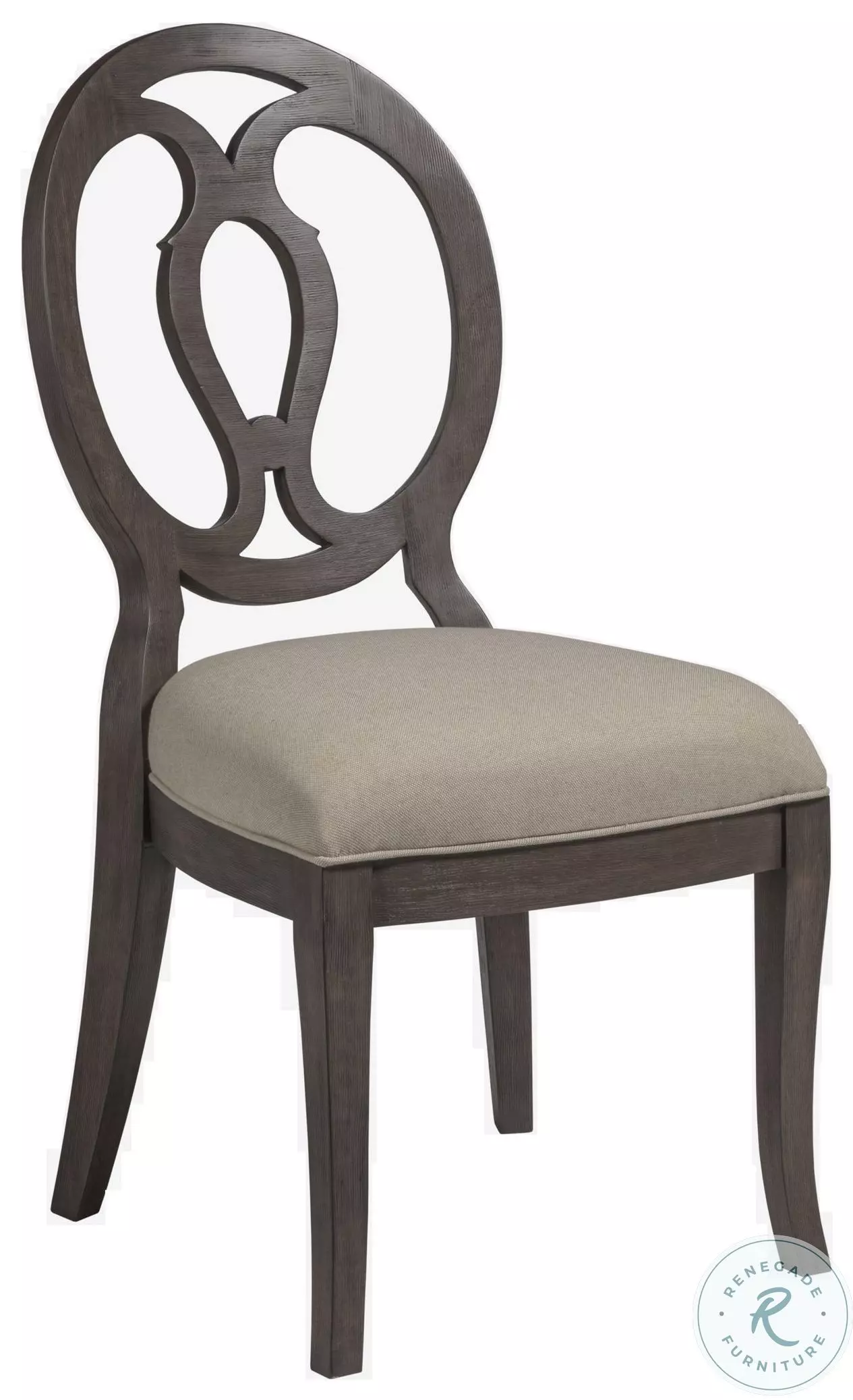 Cohesion Program Natural Greige And Antico Axiom Side Chair From