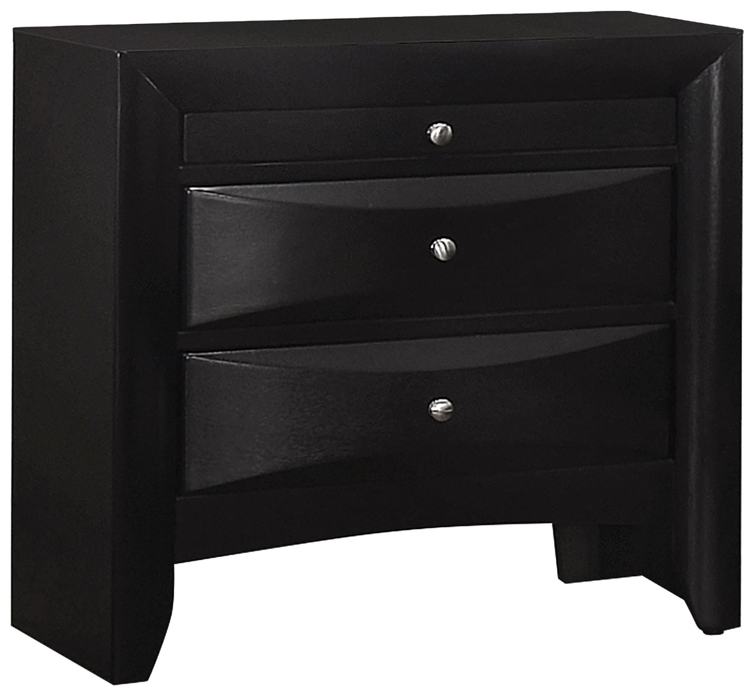 【極美品】Resurrection レザレクション ブランタ No2 ブラック Briana Black Nightstand from Coaster (200702) | Coleman Furniture