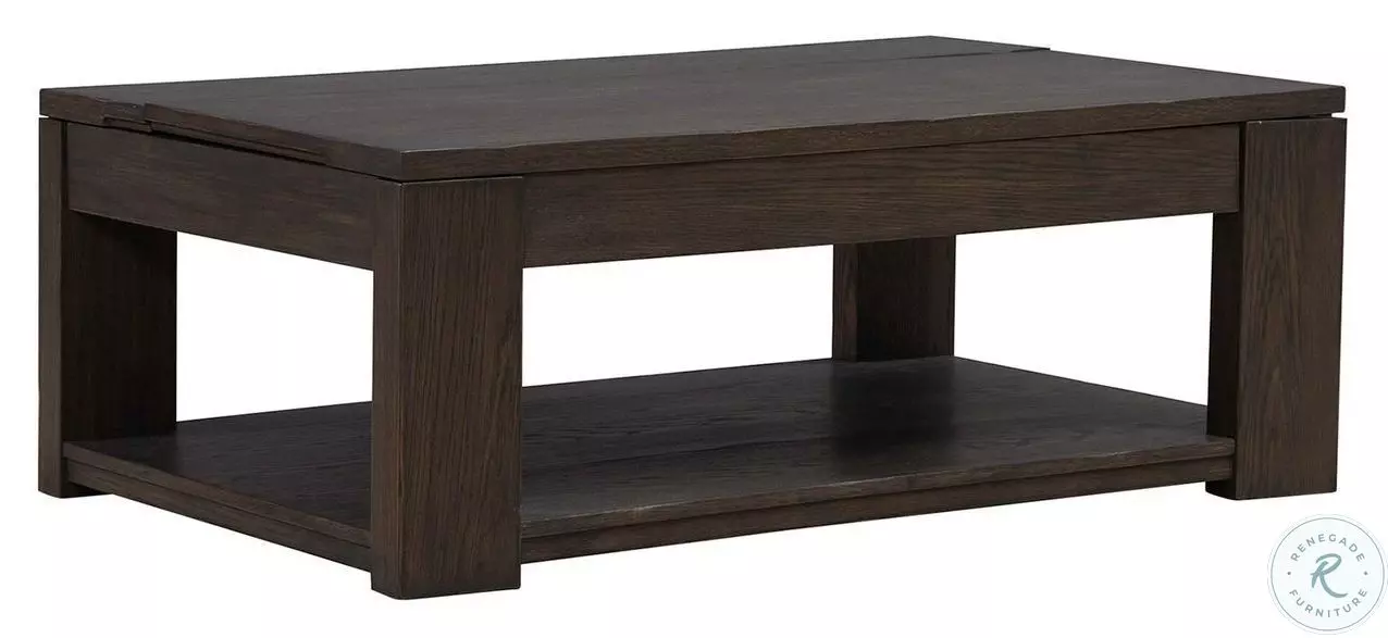 Lennox Hill Bark Lift Top Cocktail Table From Liberty