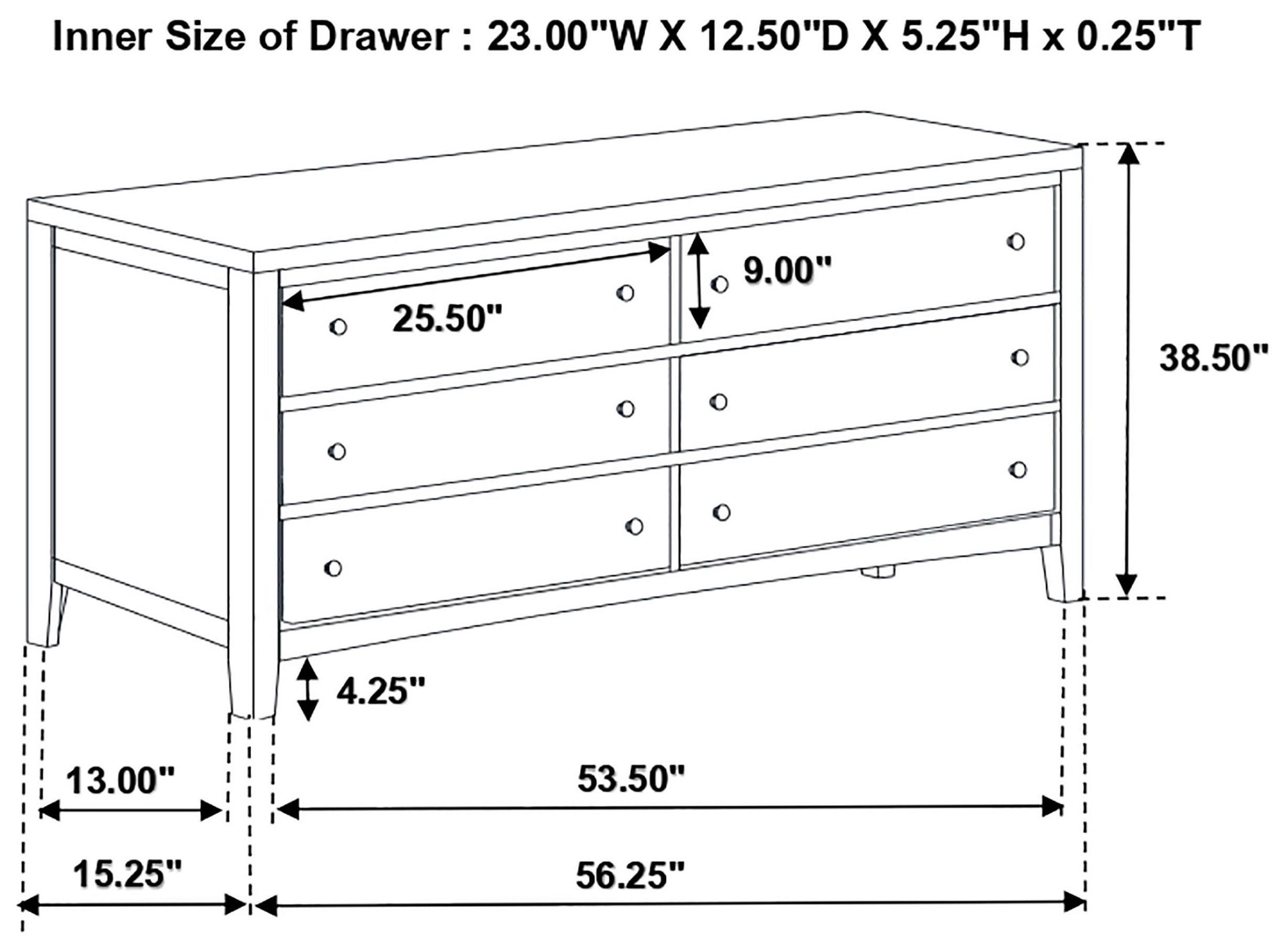 Carlton Cappuccino Dresser