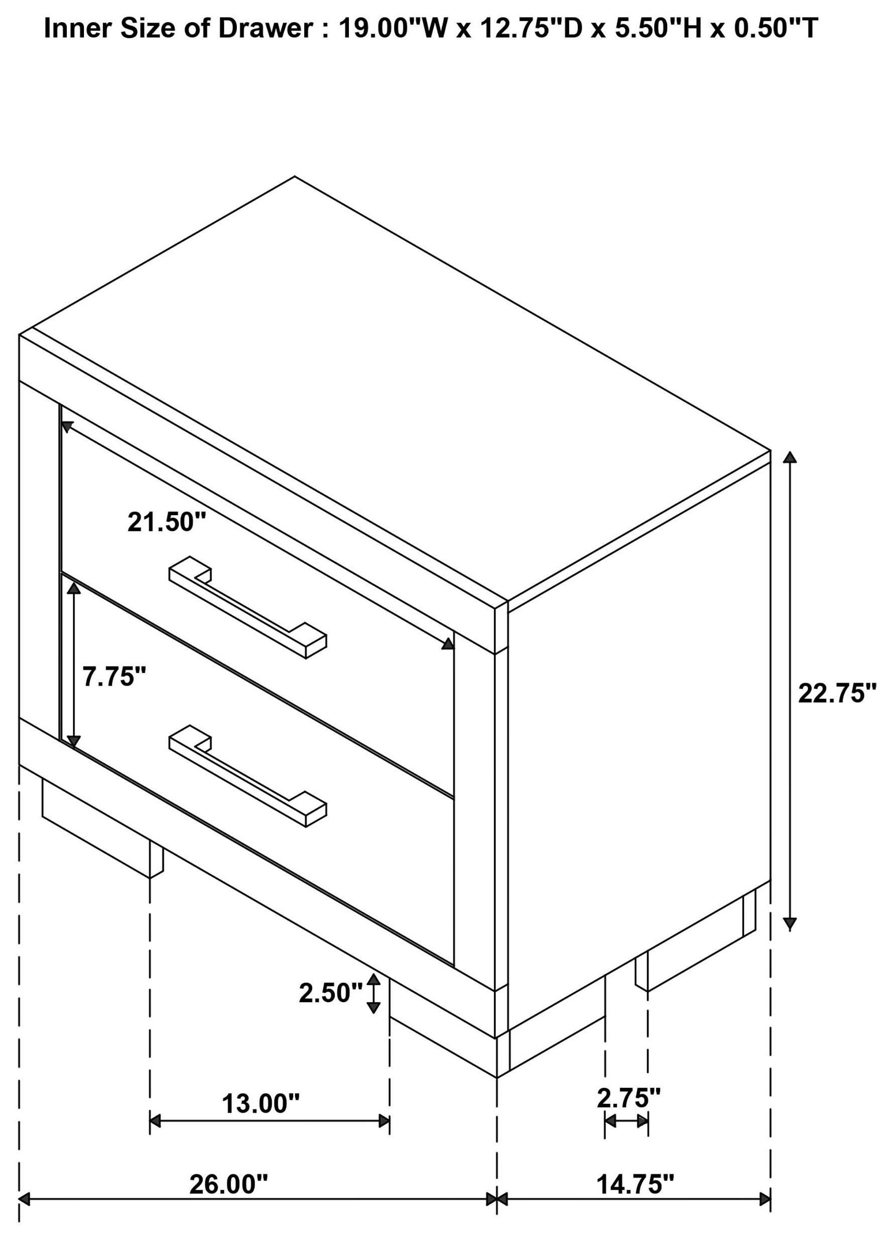 Jessica White Nightstand