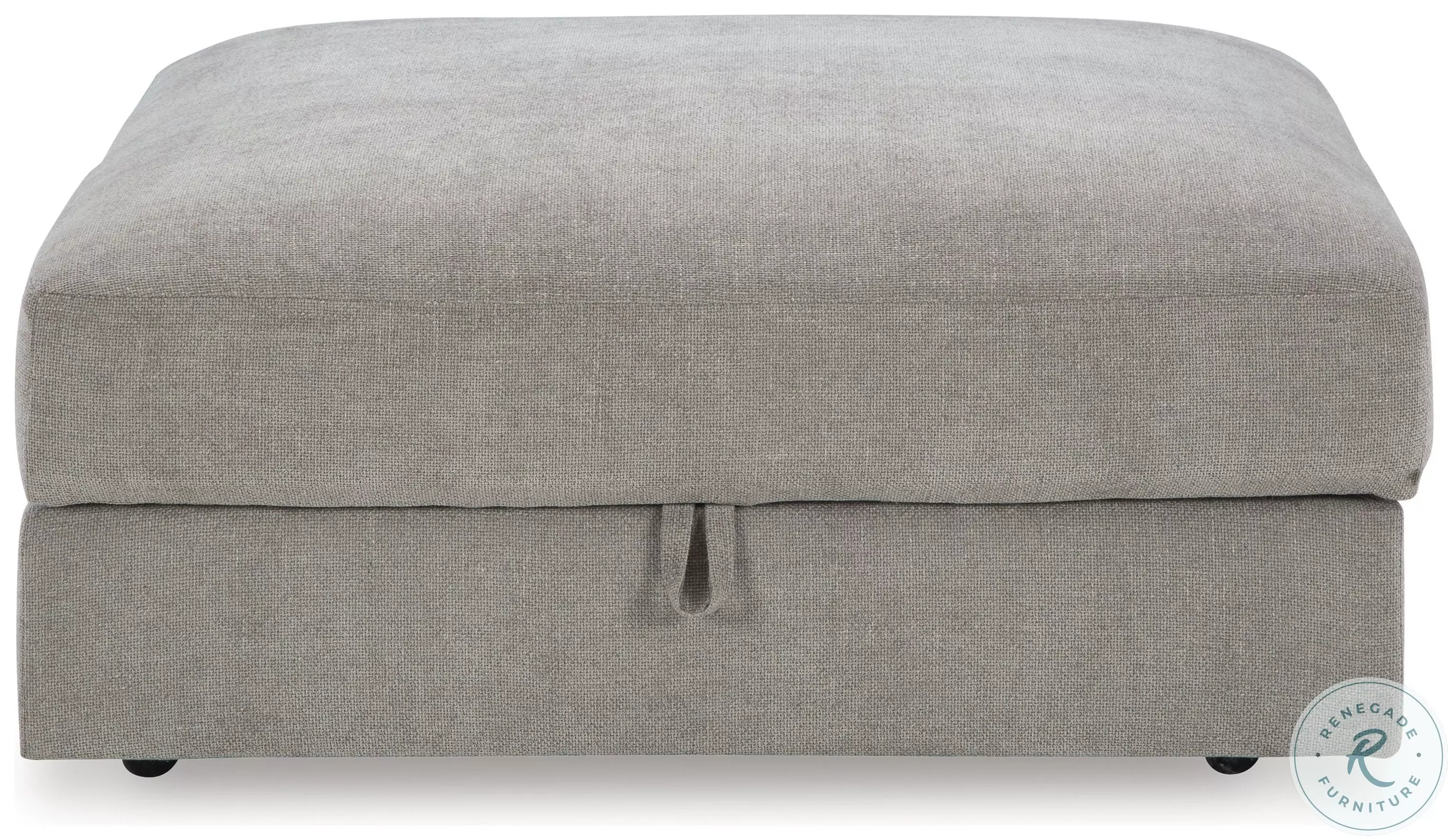 Aslan Court Pebble Ottoman With Storage From Ashley Furniture