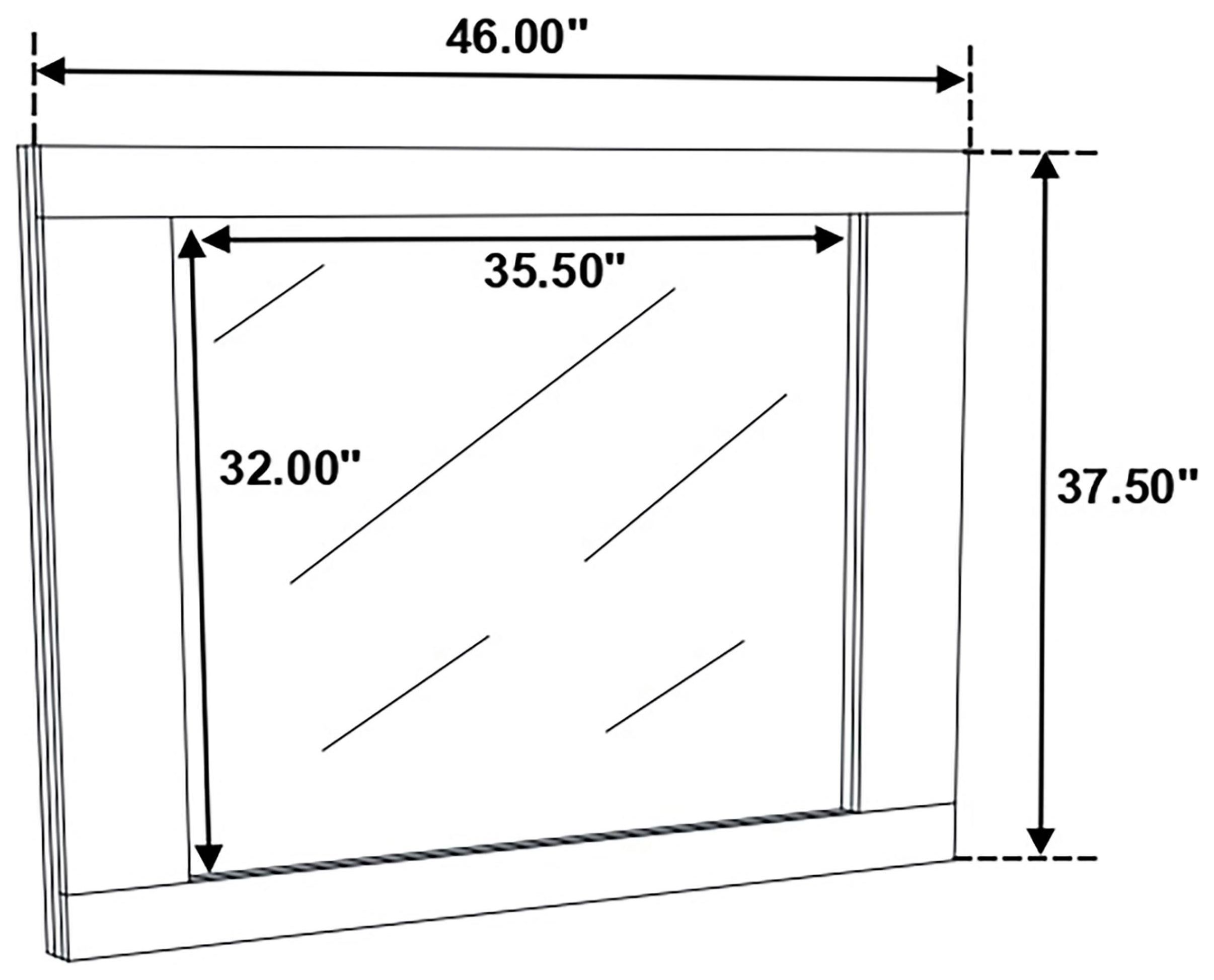 Felicity Gloss White Mirror