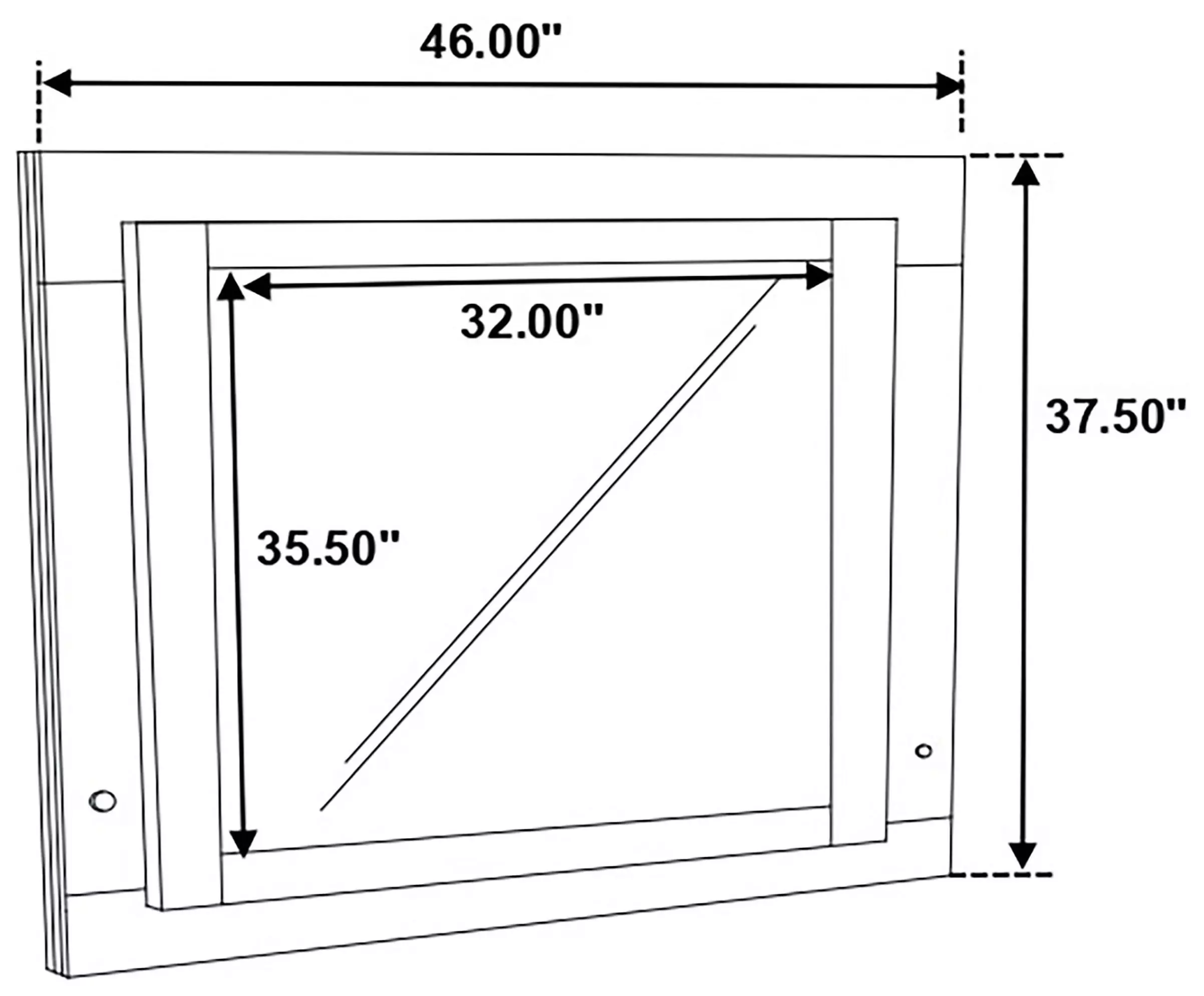 Felicity Gloss White LED Mirror