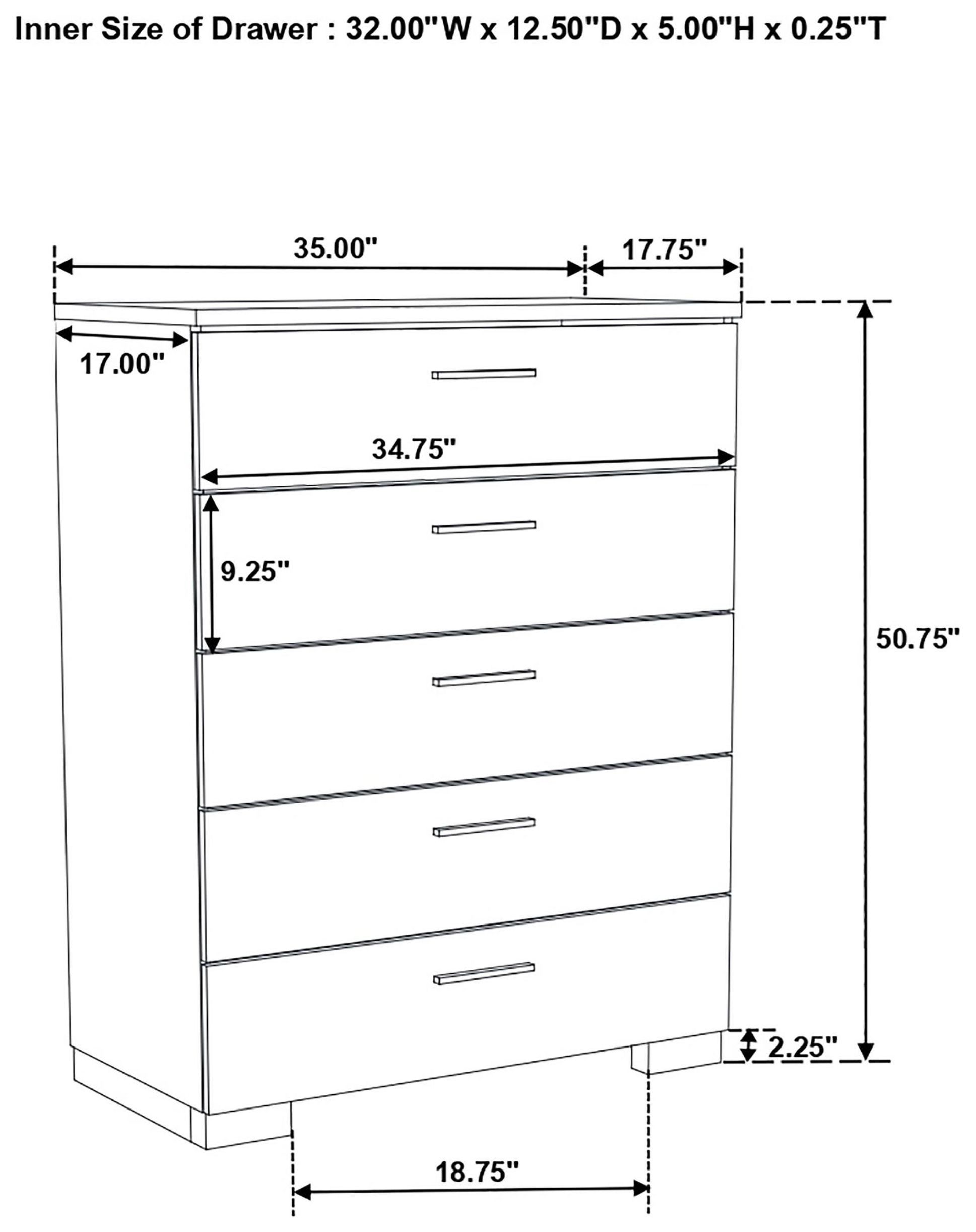 Felicity Gloss White Chest
