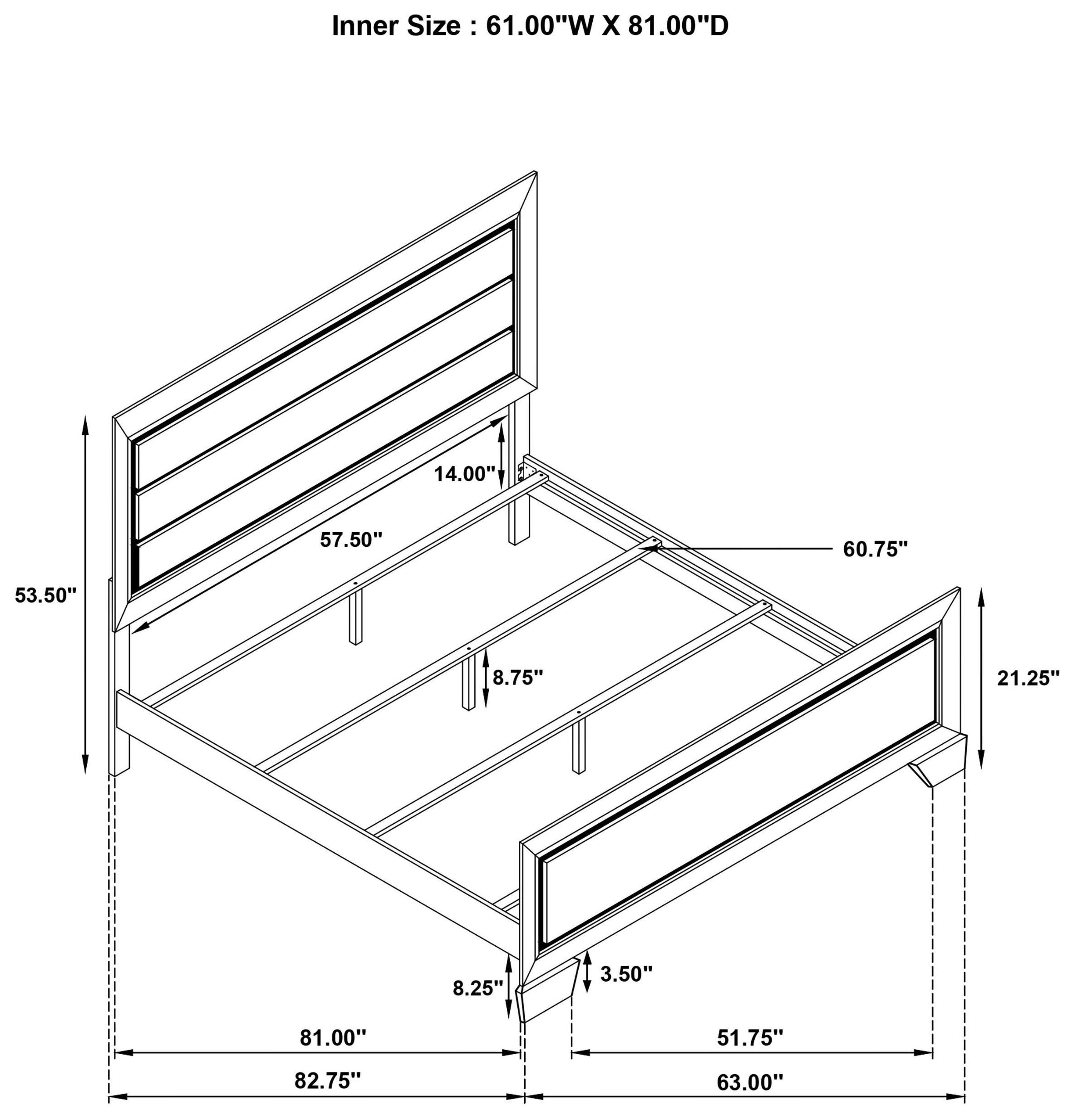 Kauffman Washed Taupe Queen Panel Bed