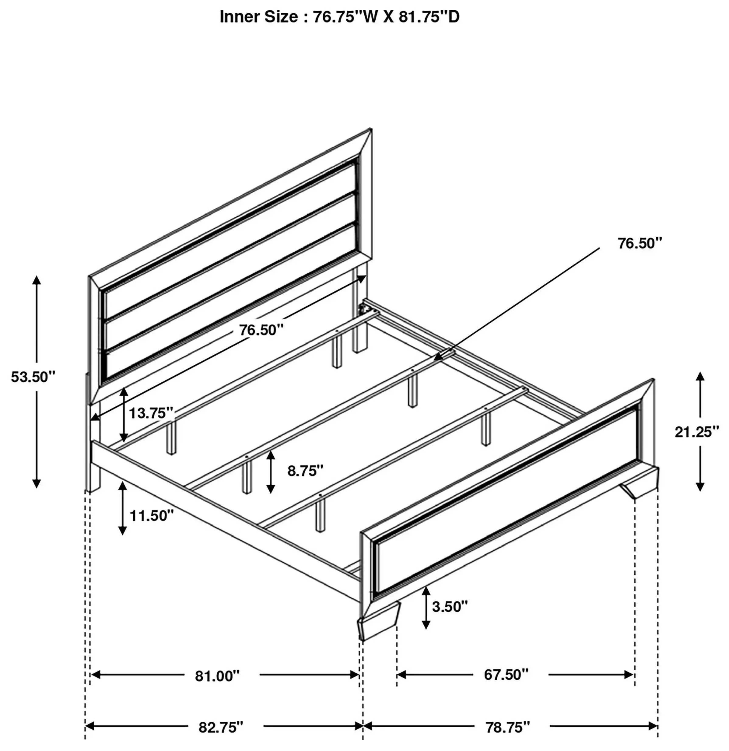 Fenbrook Dark Cocoa King Panel Bed