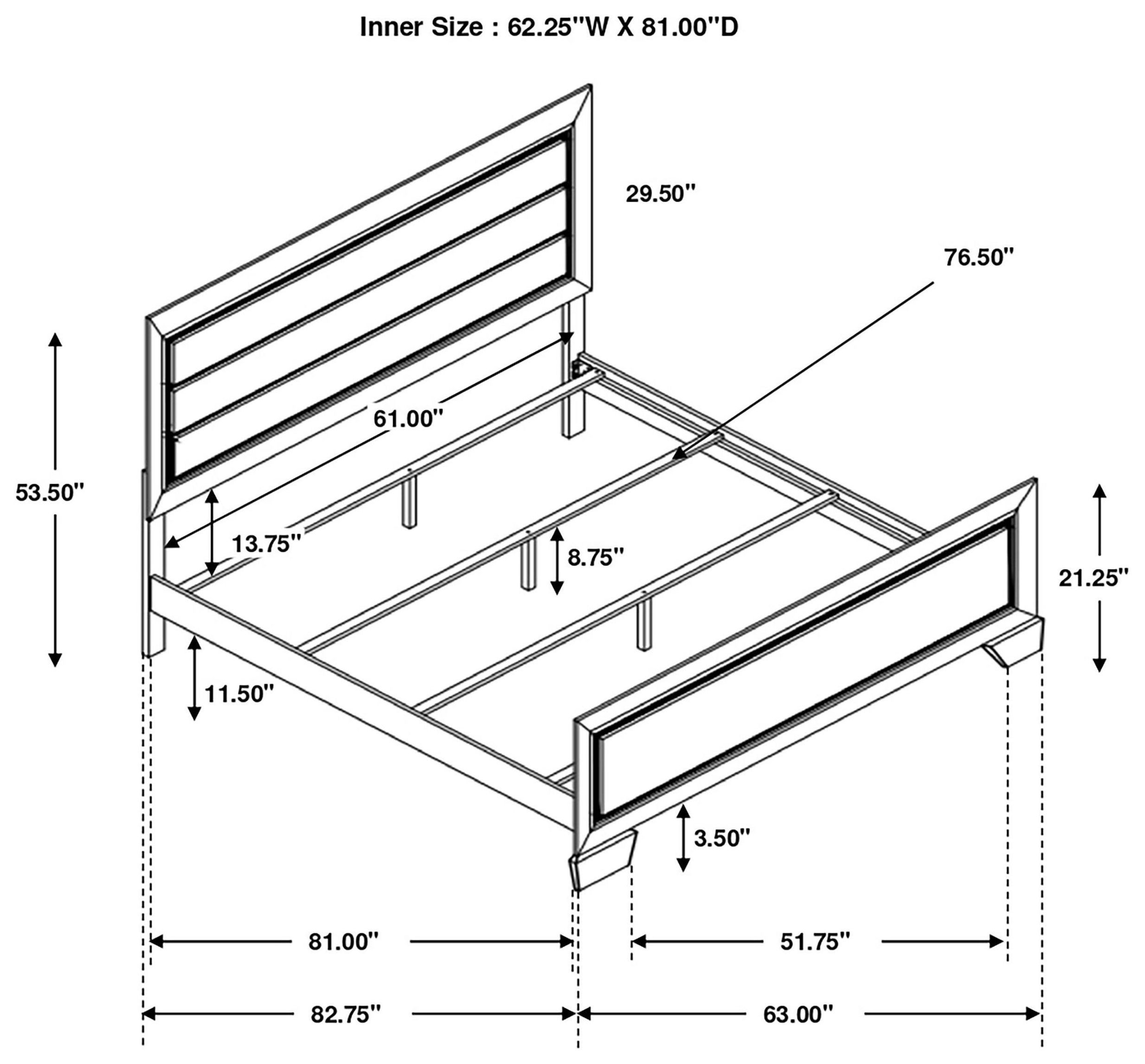 Fenbrook Dark Cocoa Queen Panel Bed