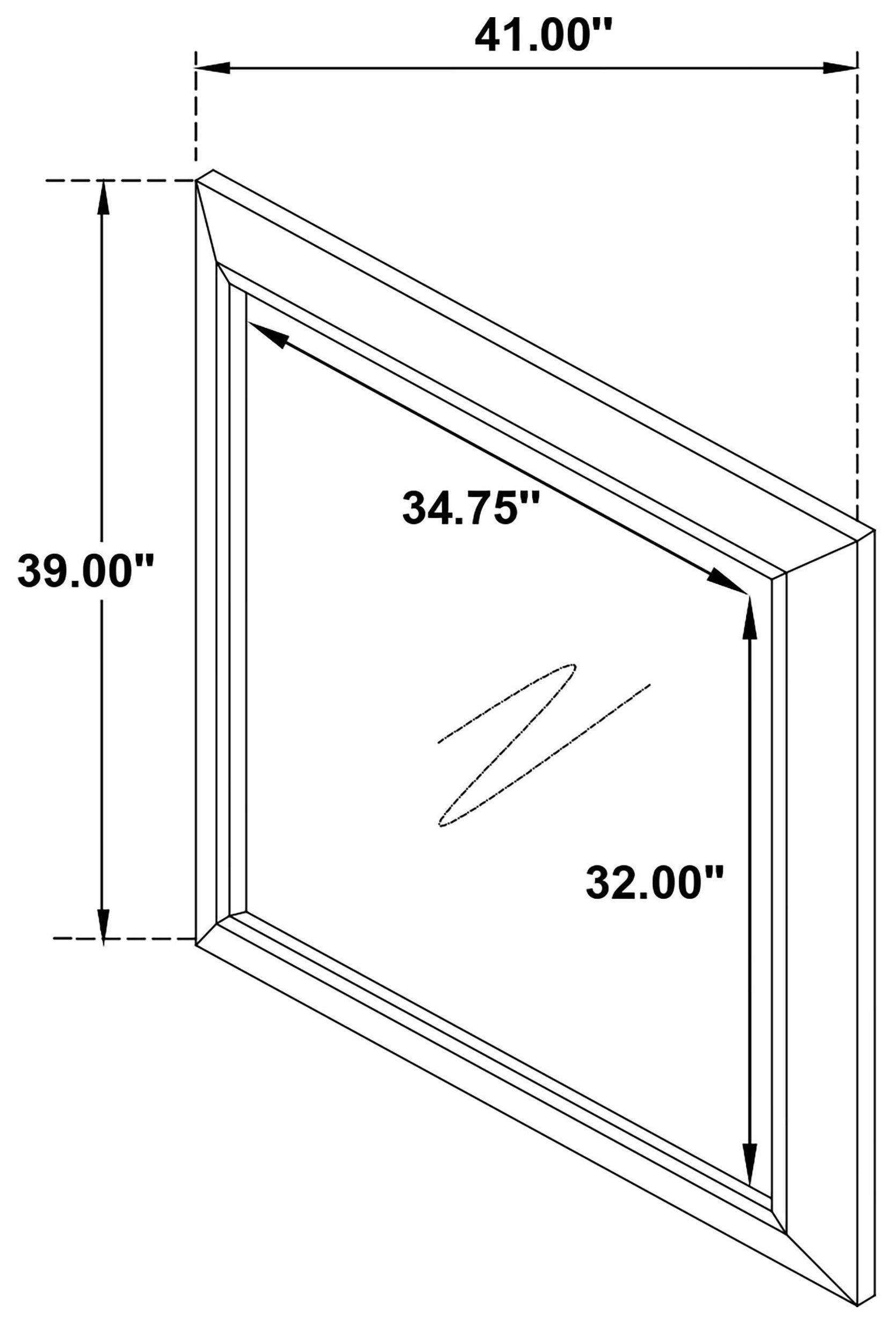 Fenbrook Dark Cocoa Mirror