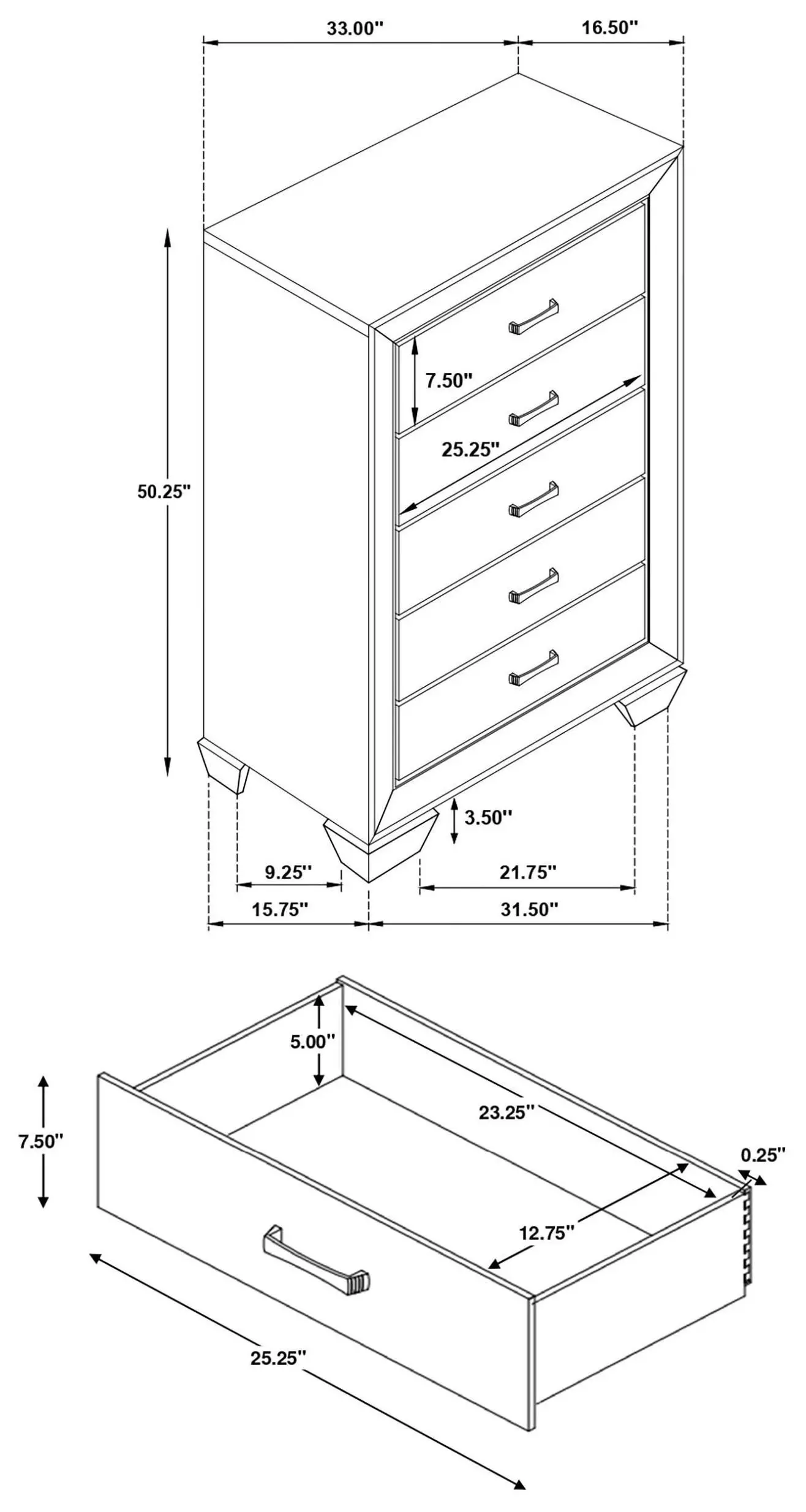 Fenbrook Dark Cocoa Chest