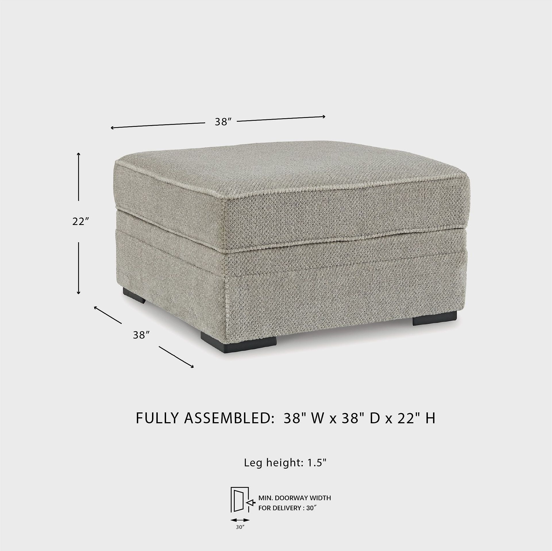 Calnita Sisal Ottoman With Storage