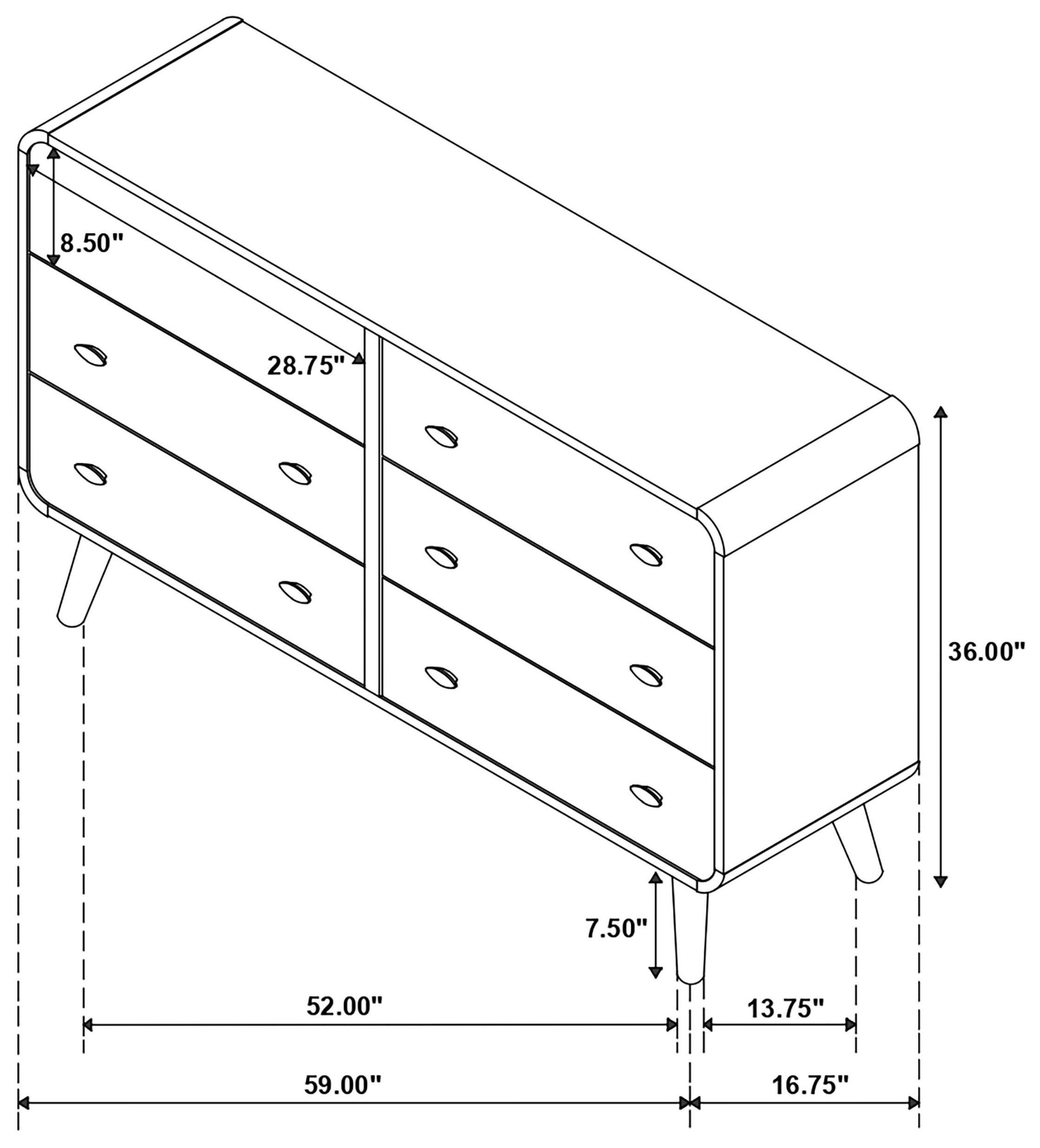 Robyn Dark Walnut Dresser