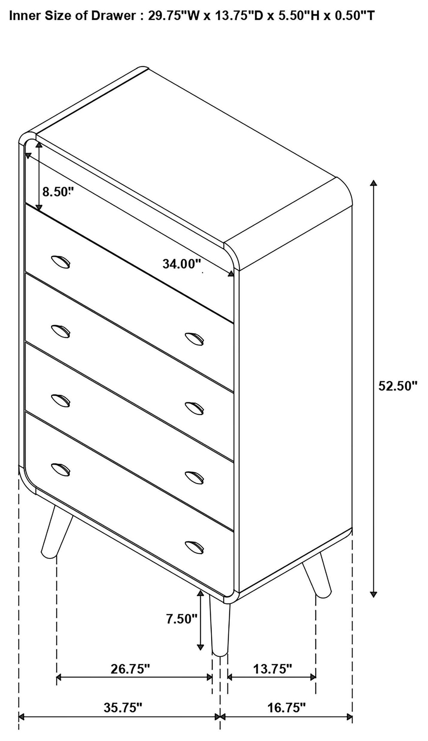 Robyn Dark Walnut Chest