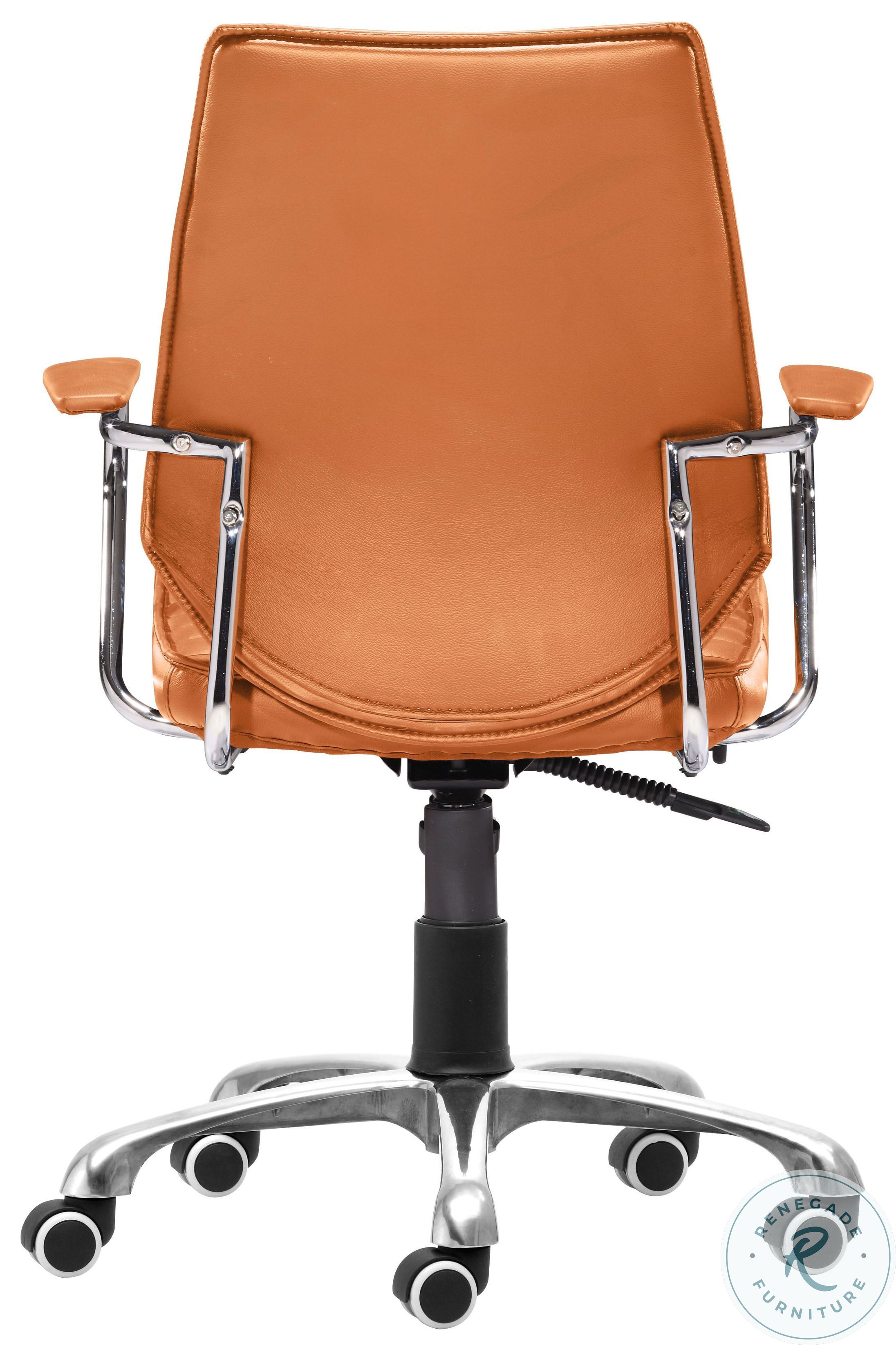 Enterprise Terracotta Low Back Office Chair from Zuo Mod (205167