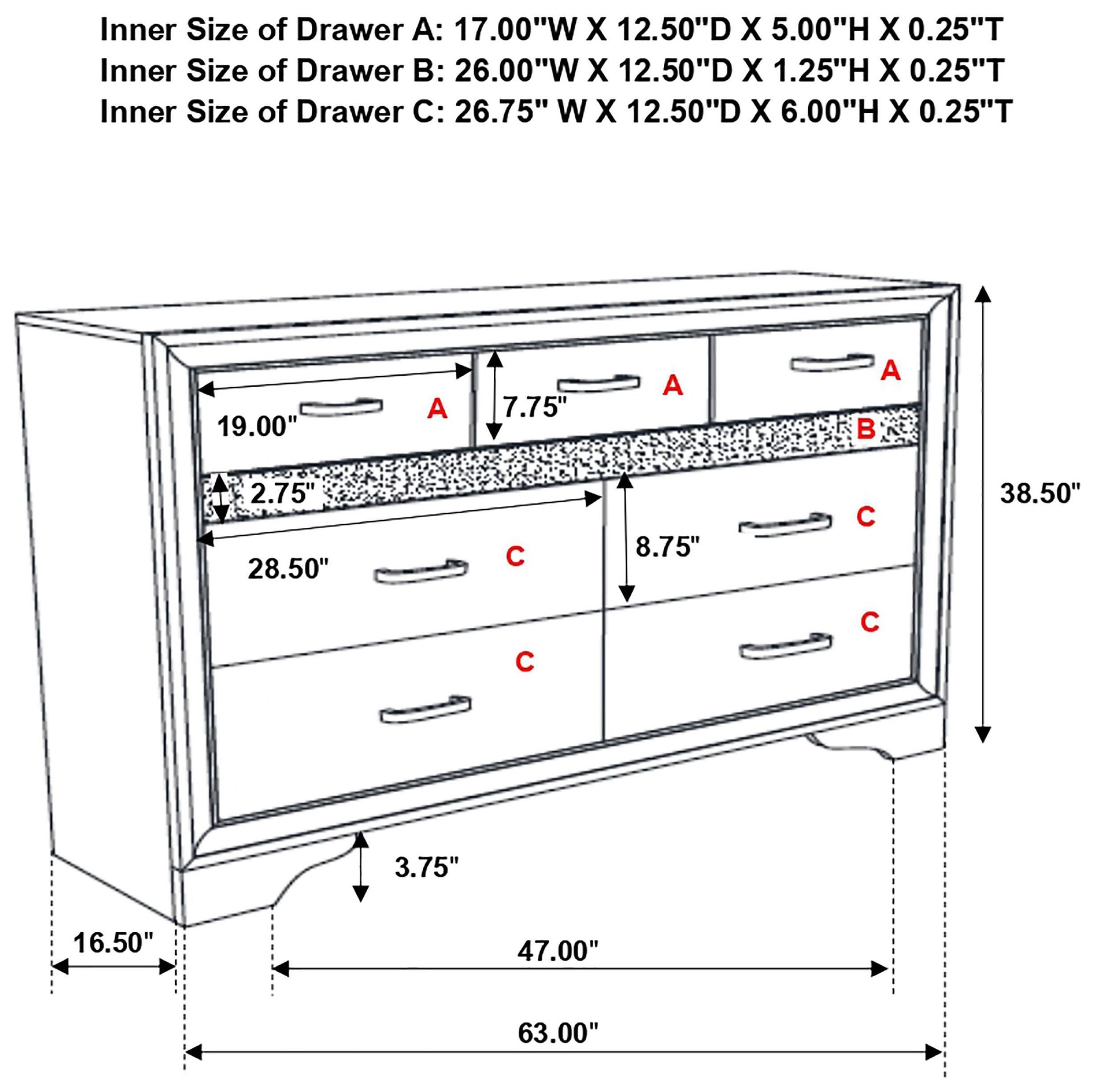 Miranda Black Dresser