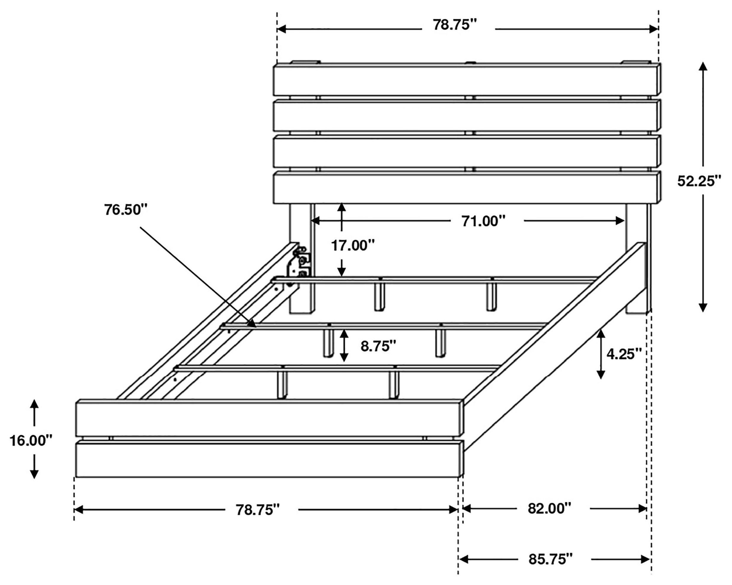 Brantford Barrel Oak King Panel Bed