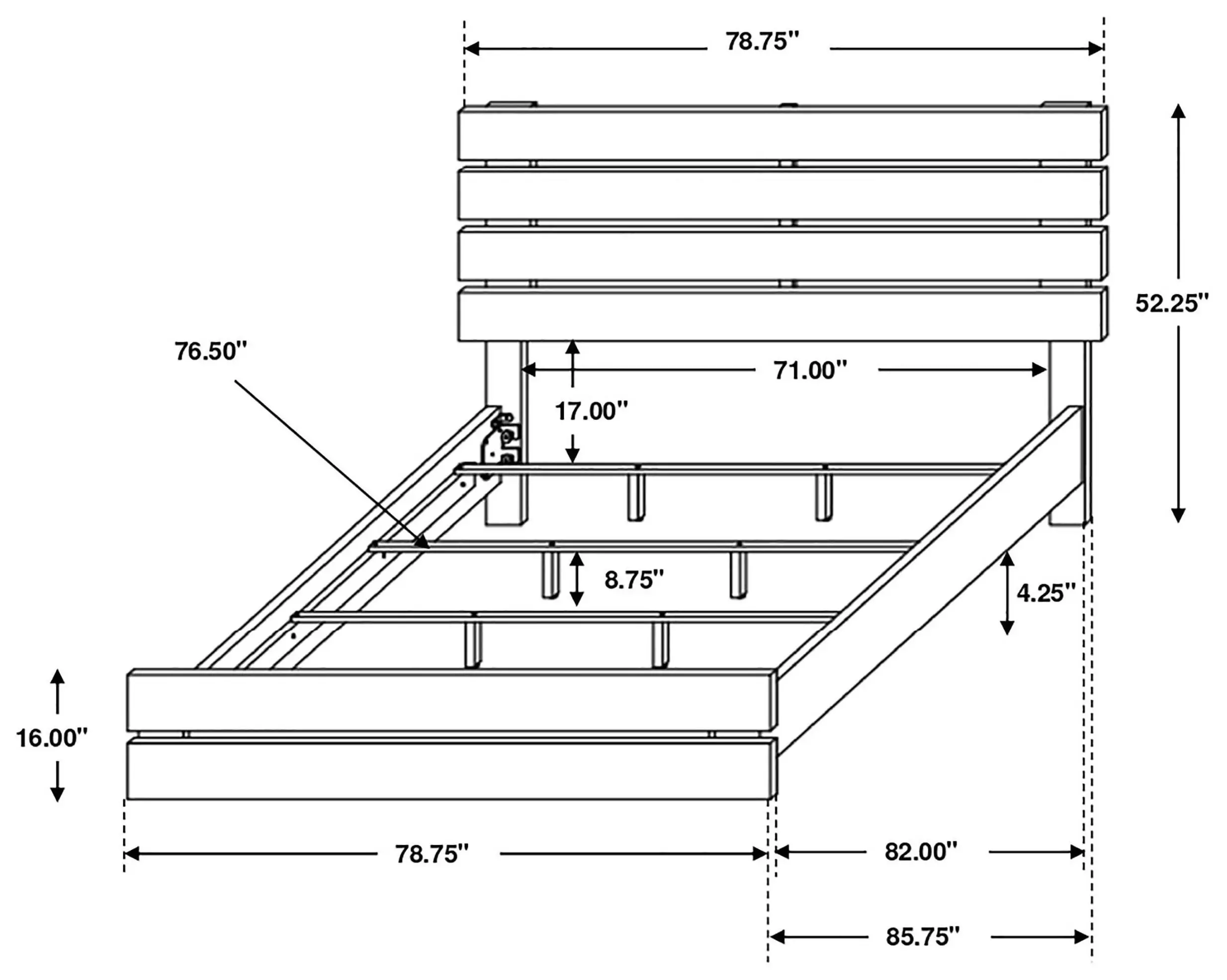 Brantford Barrel Oak King Panel Bed