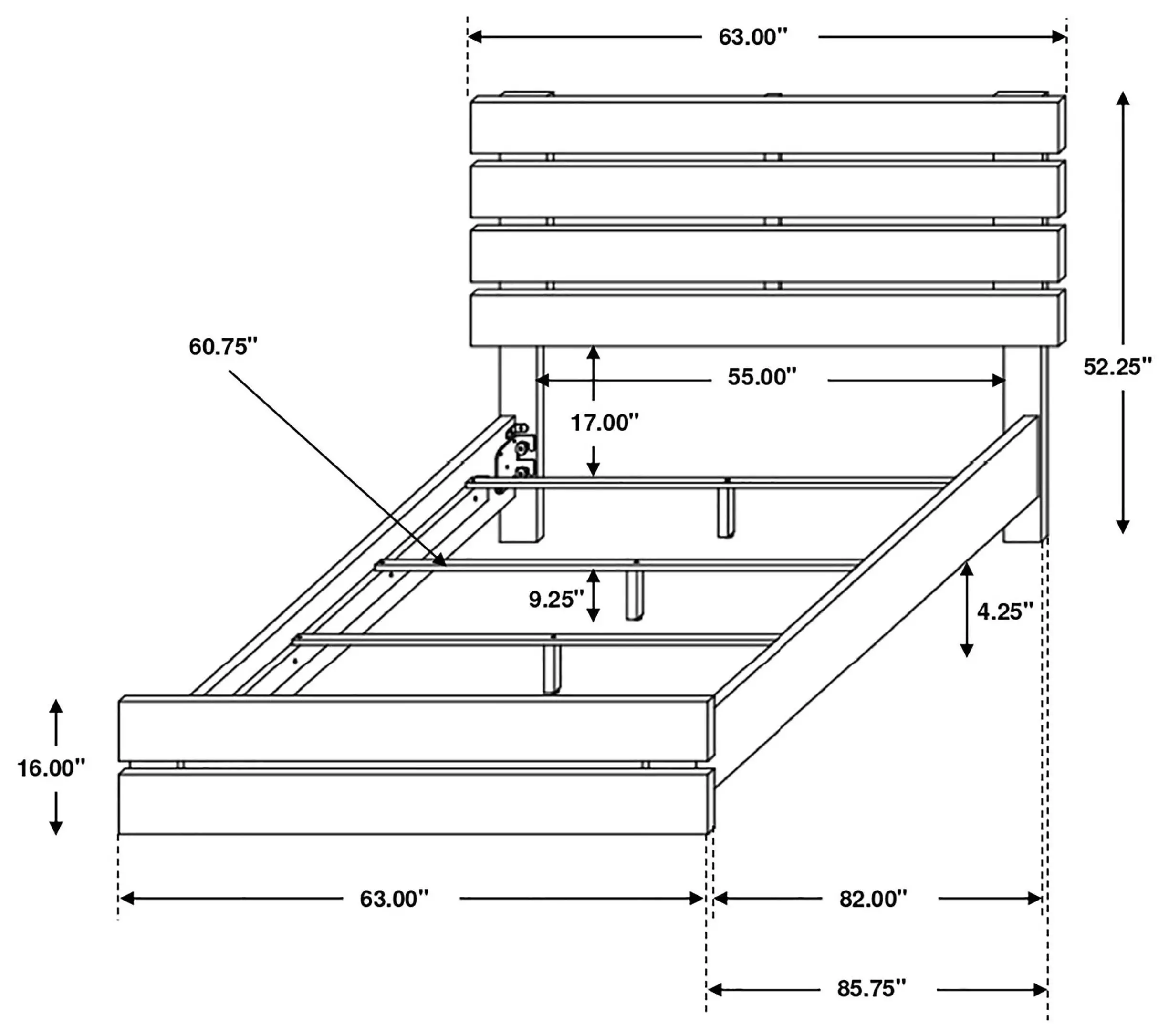 Brantford Coastal White Queen Panel Bed