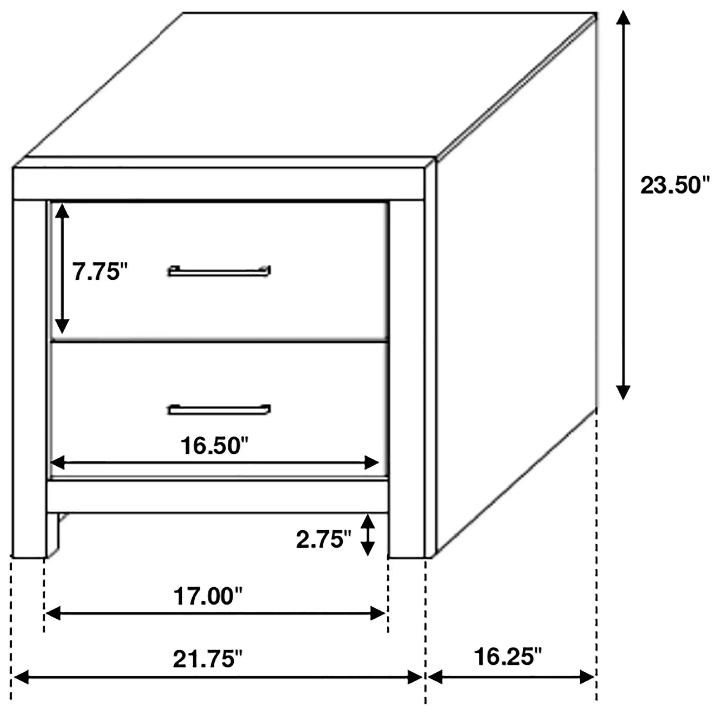 Brantford Coastal White Nightstand
