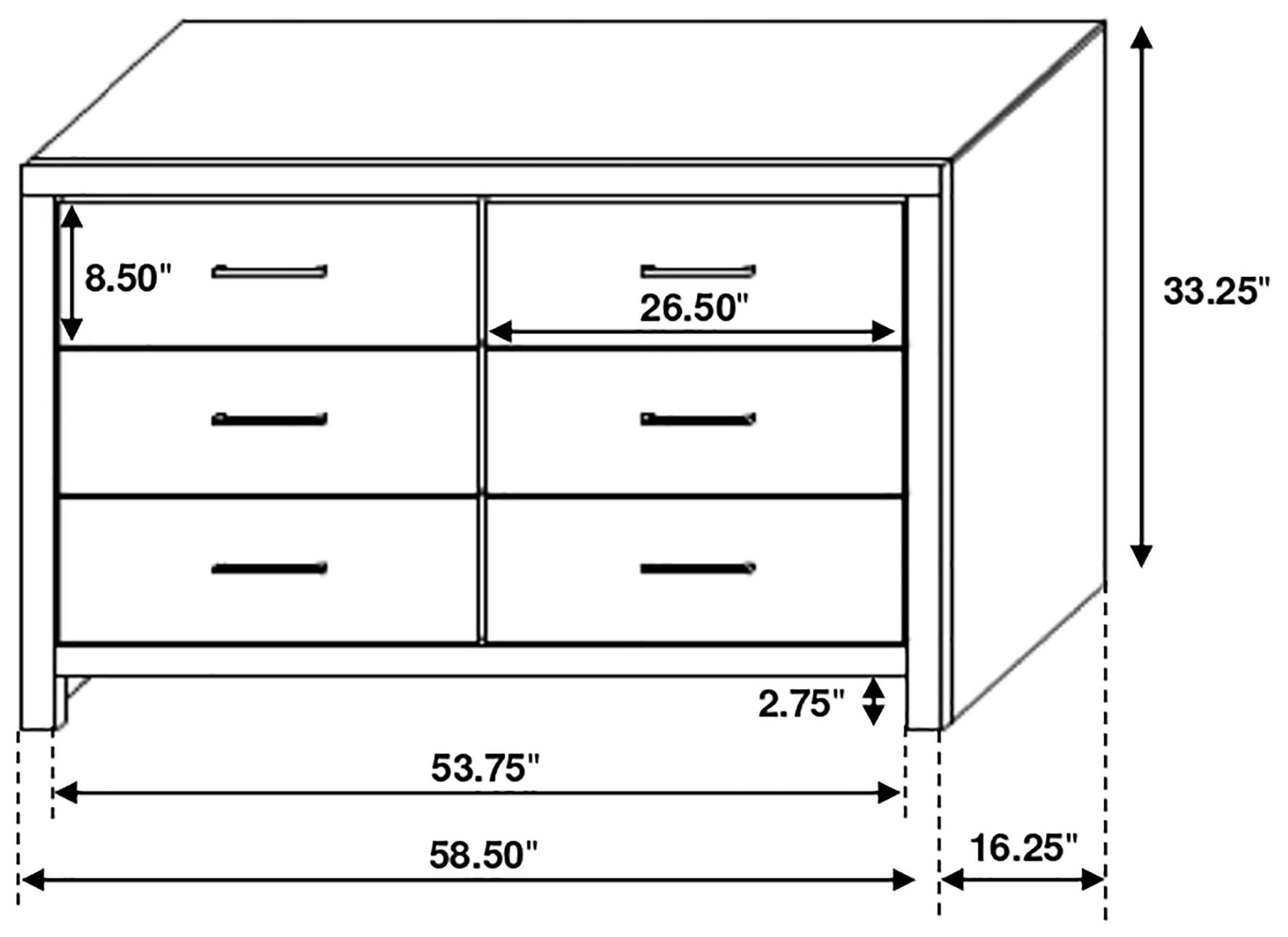 Brantford Coastal White Dresser