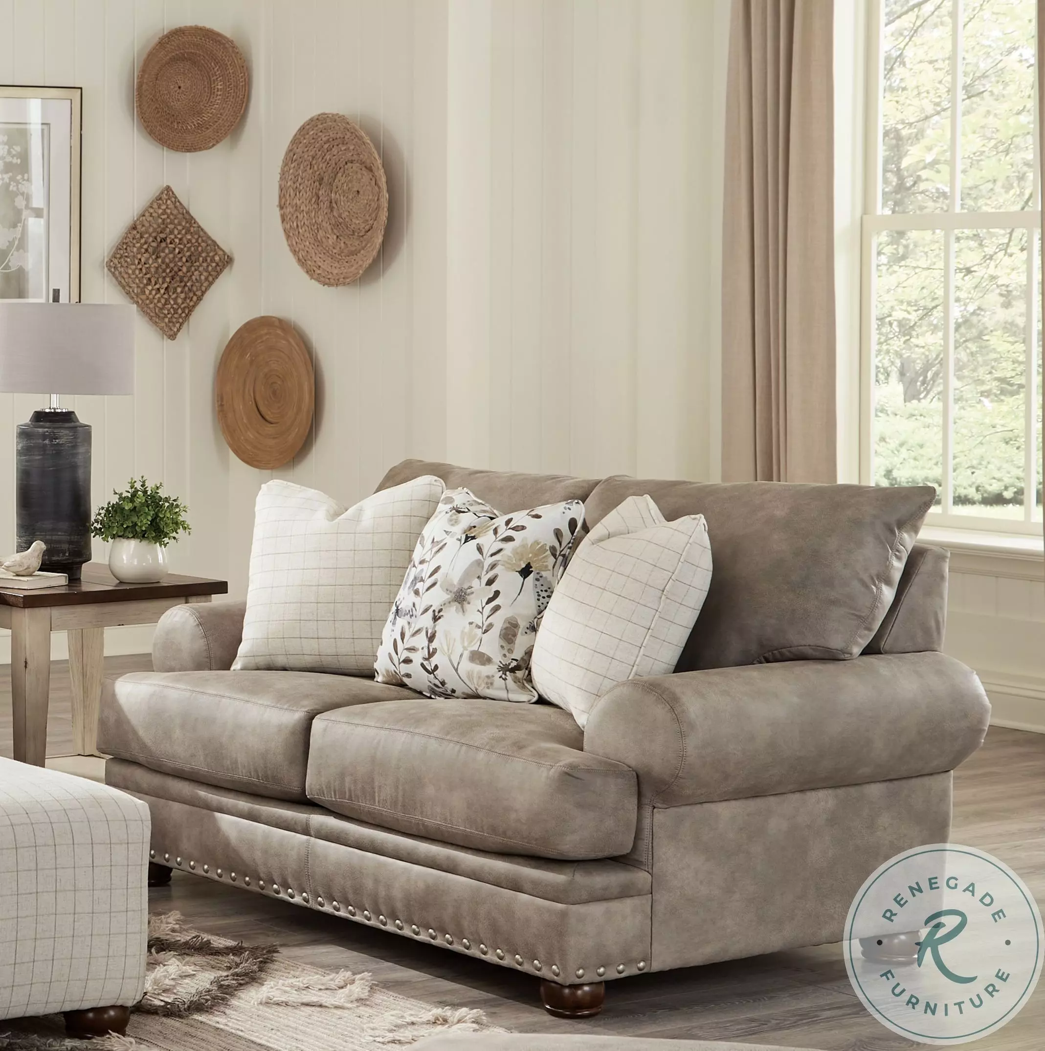 アホブランコ Briarcliff Pebble Loveseat From Jackson | Coleman Furniture