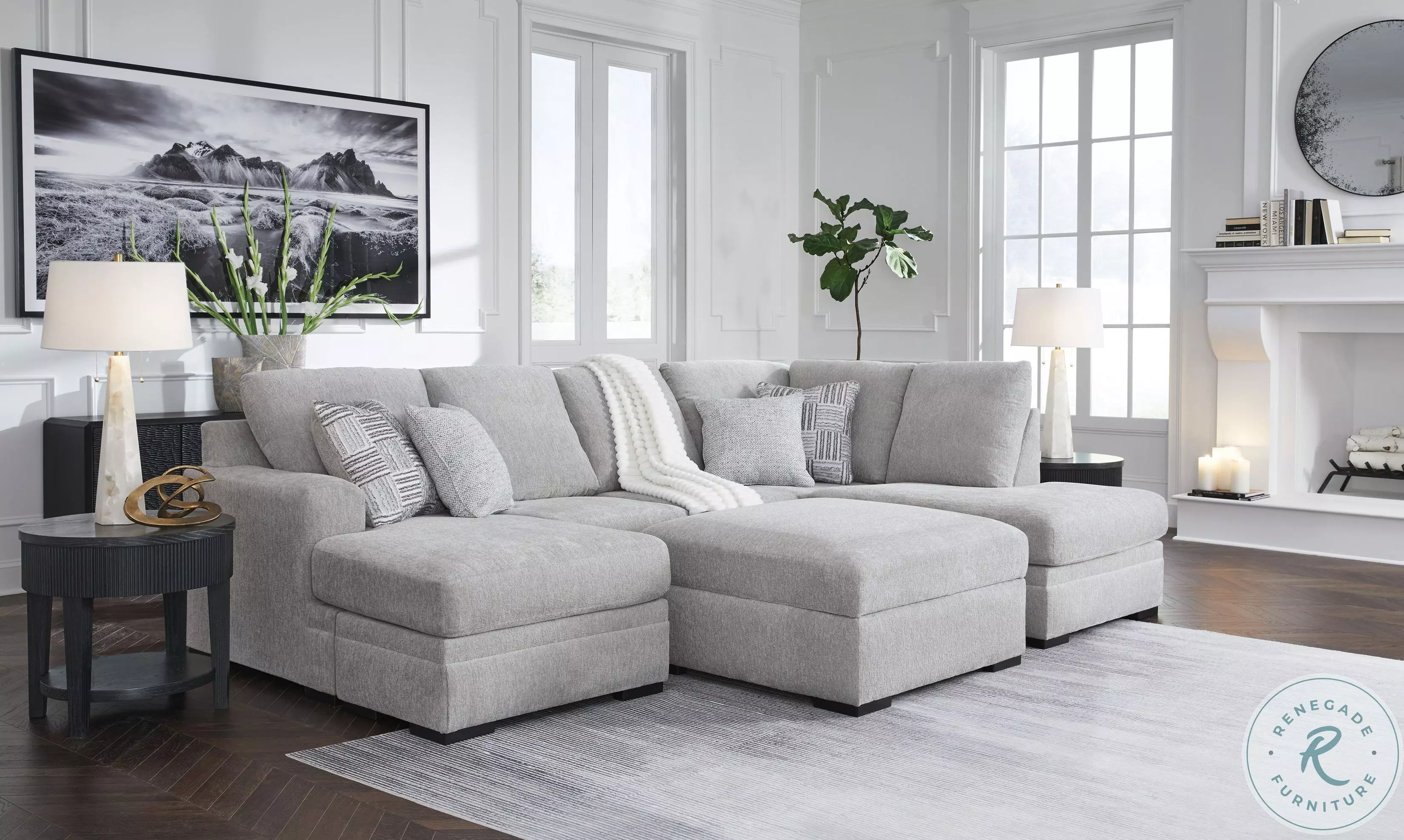 Gabyleigh Nickel Modular Sectional from Ashley Furniture | Coleman