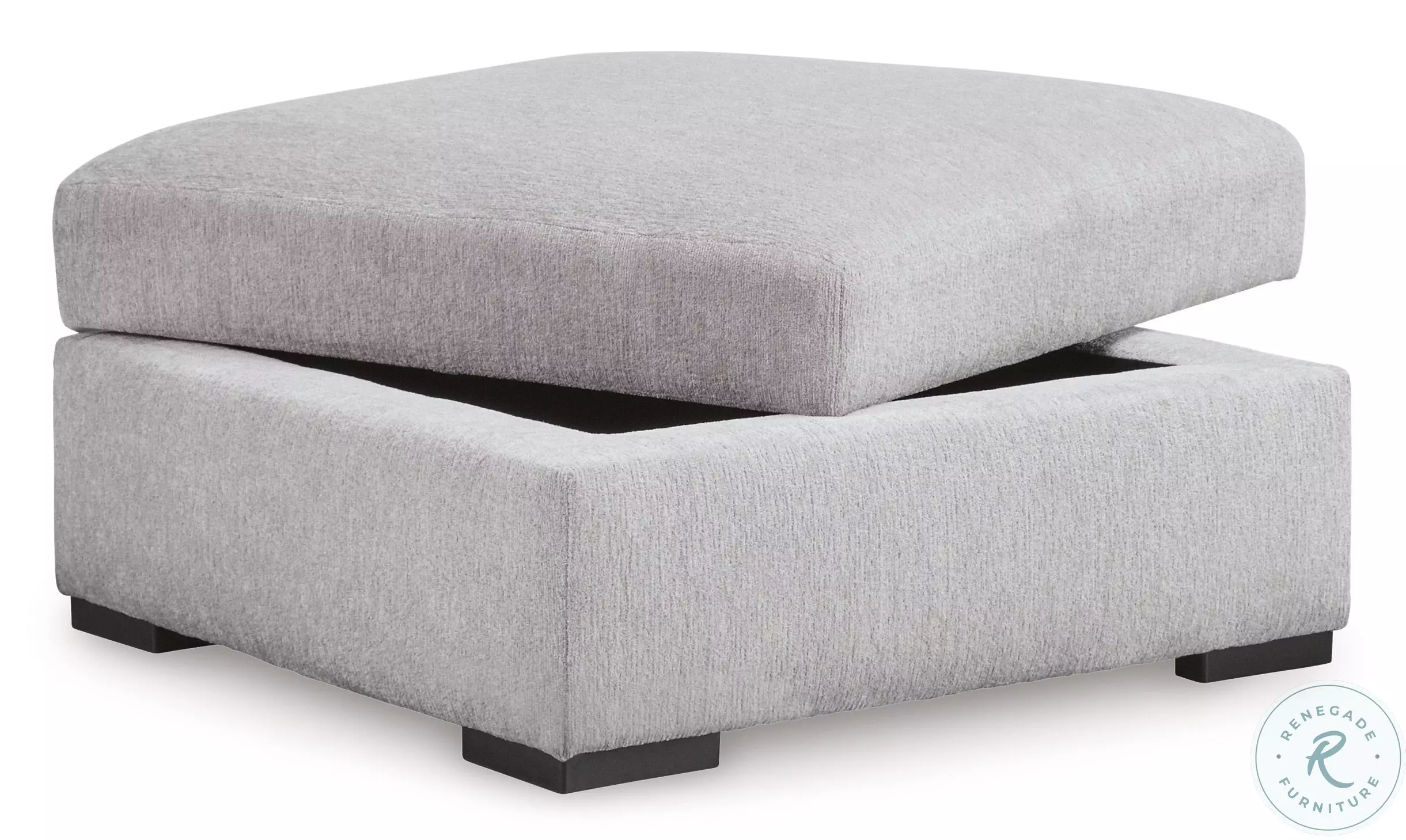 Gabyleigh Nickel Storage Ottoman From Ashley Furniture | Coleman