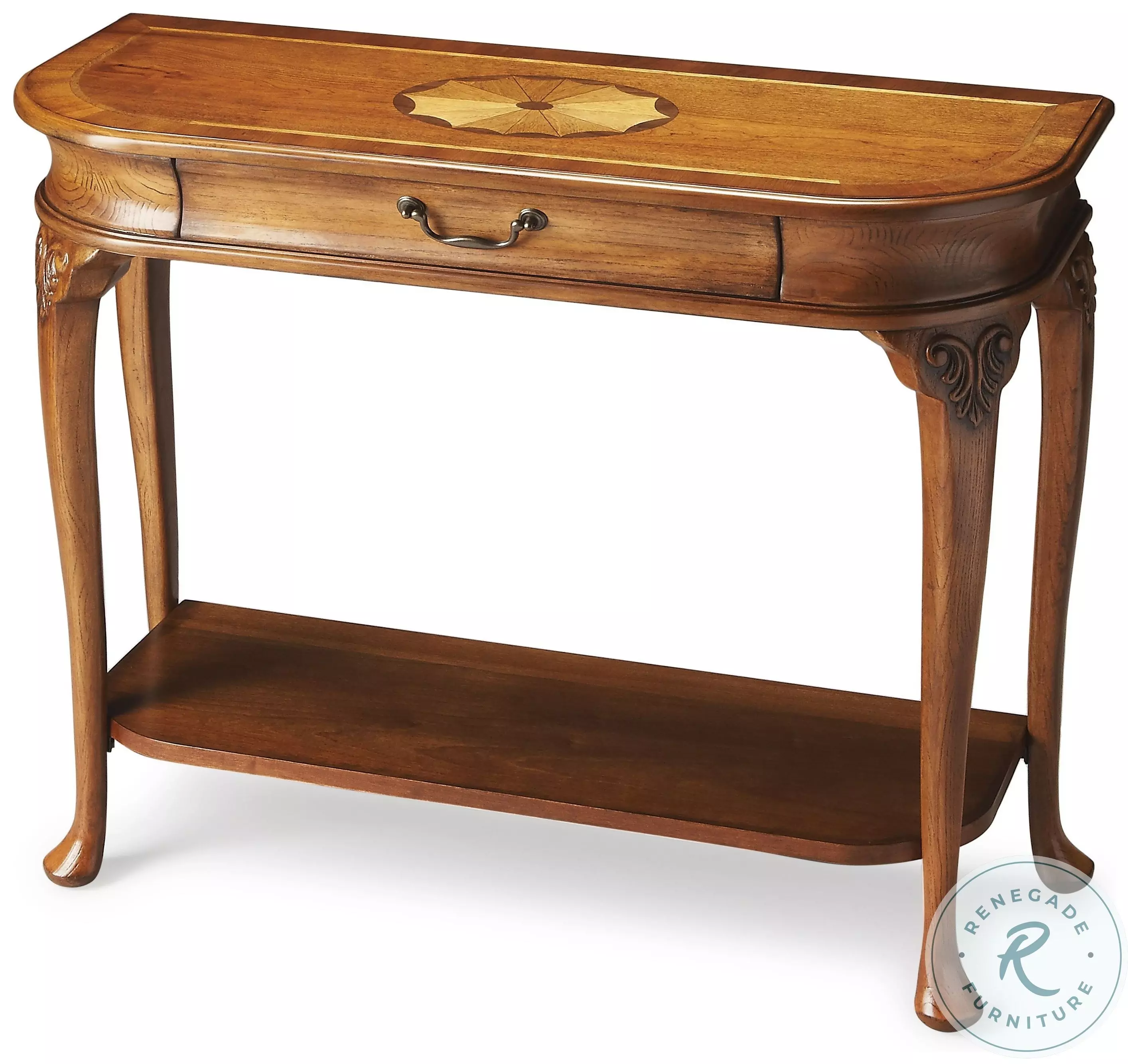 Masterpiece Ridgeland Olive Ash Burl Console Table from Butler