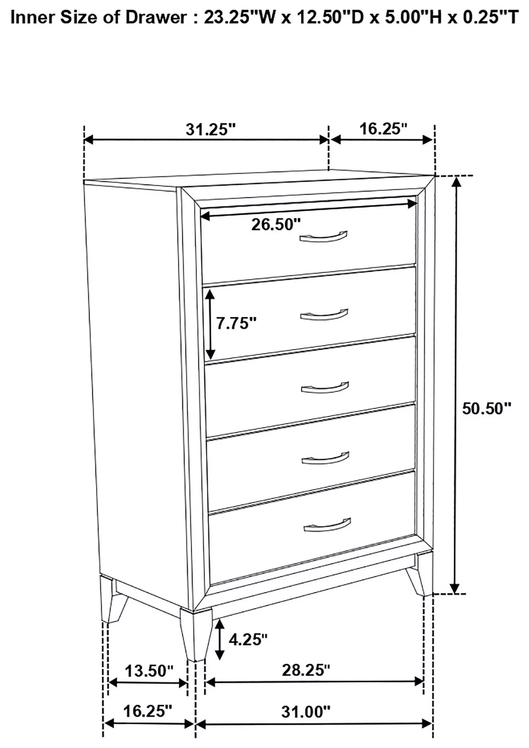Watson Gray Oak And Black Chest