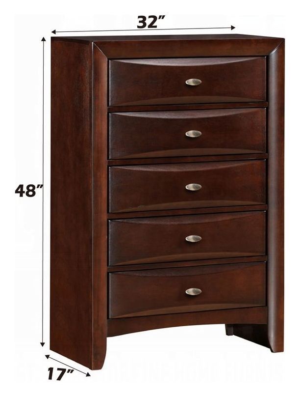 Ireland Espresso 5 Drawer Chest