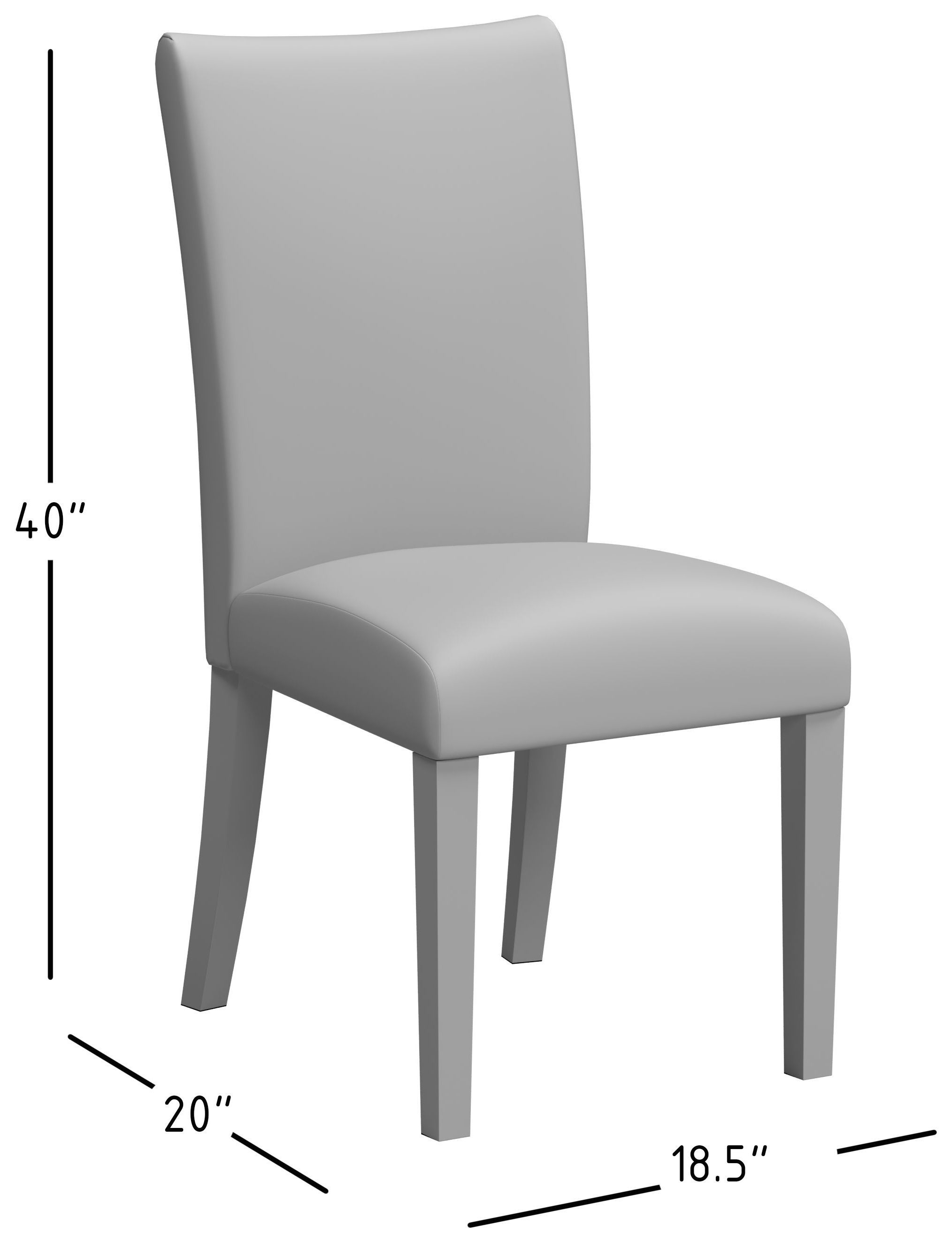 Eastern Tides Blue Stripe Parsons Chair Set Of 2