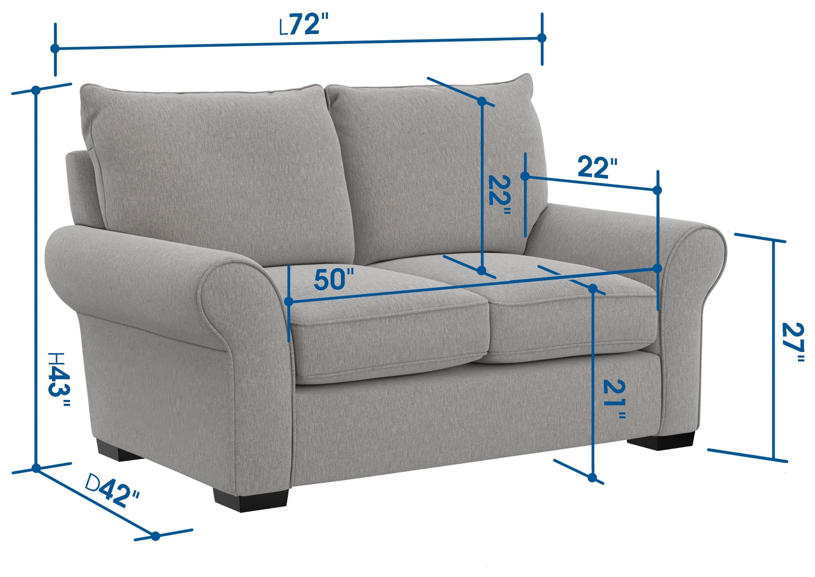 Alden Stone 72" Loveseat
