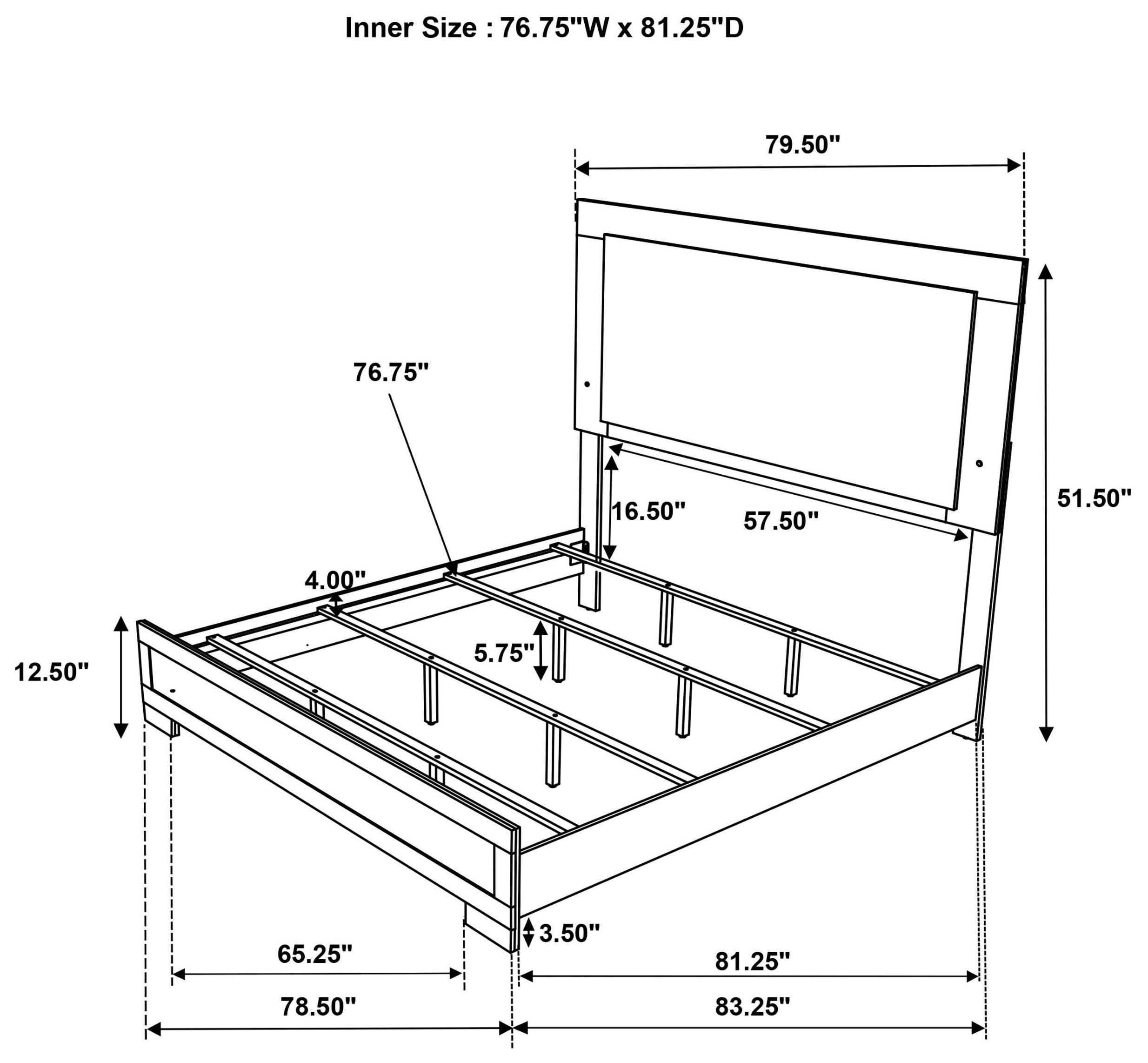 Hyland Natural King Upholstered Panel Bed