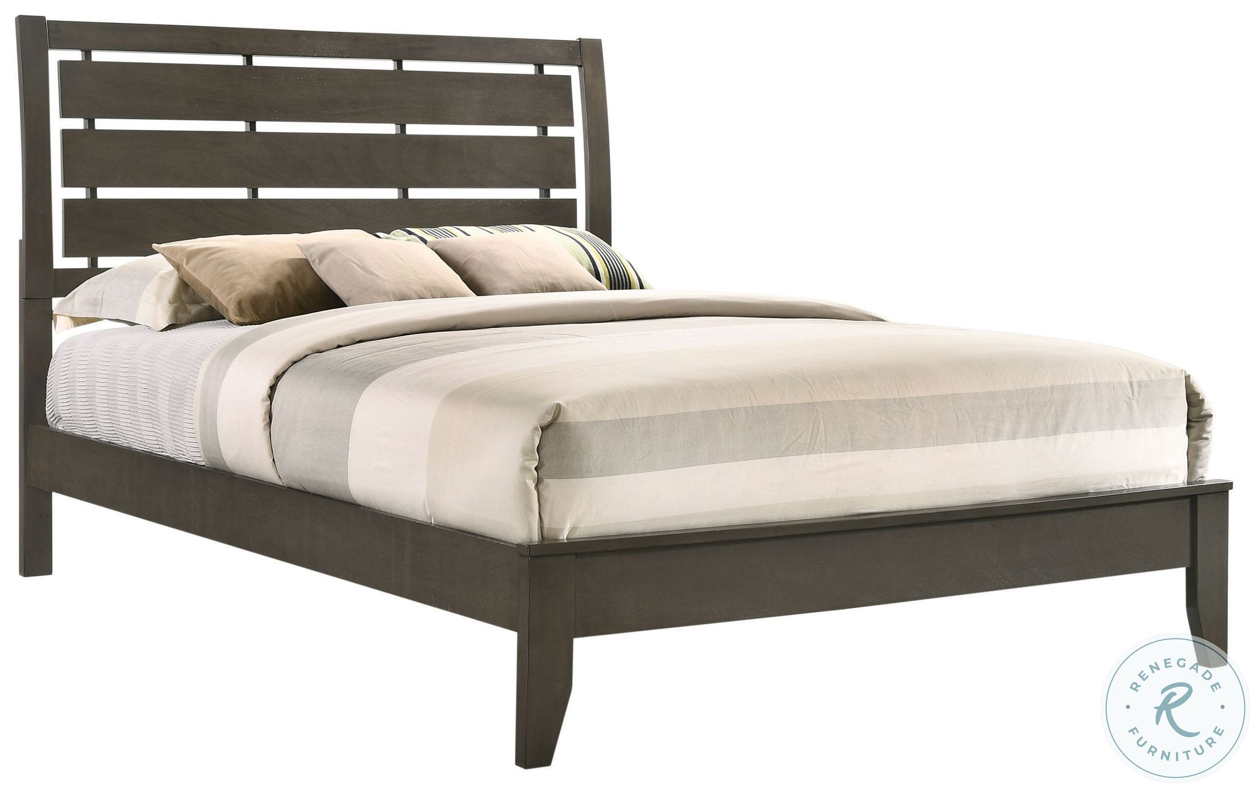 Serenity Mod Gray King Panel Bed from Coaster Coleman Furniture