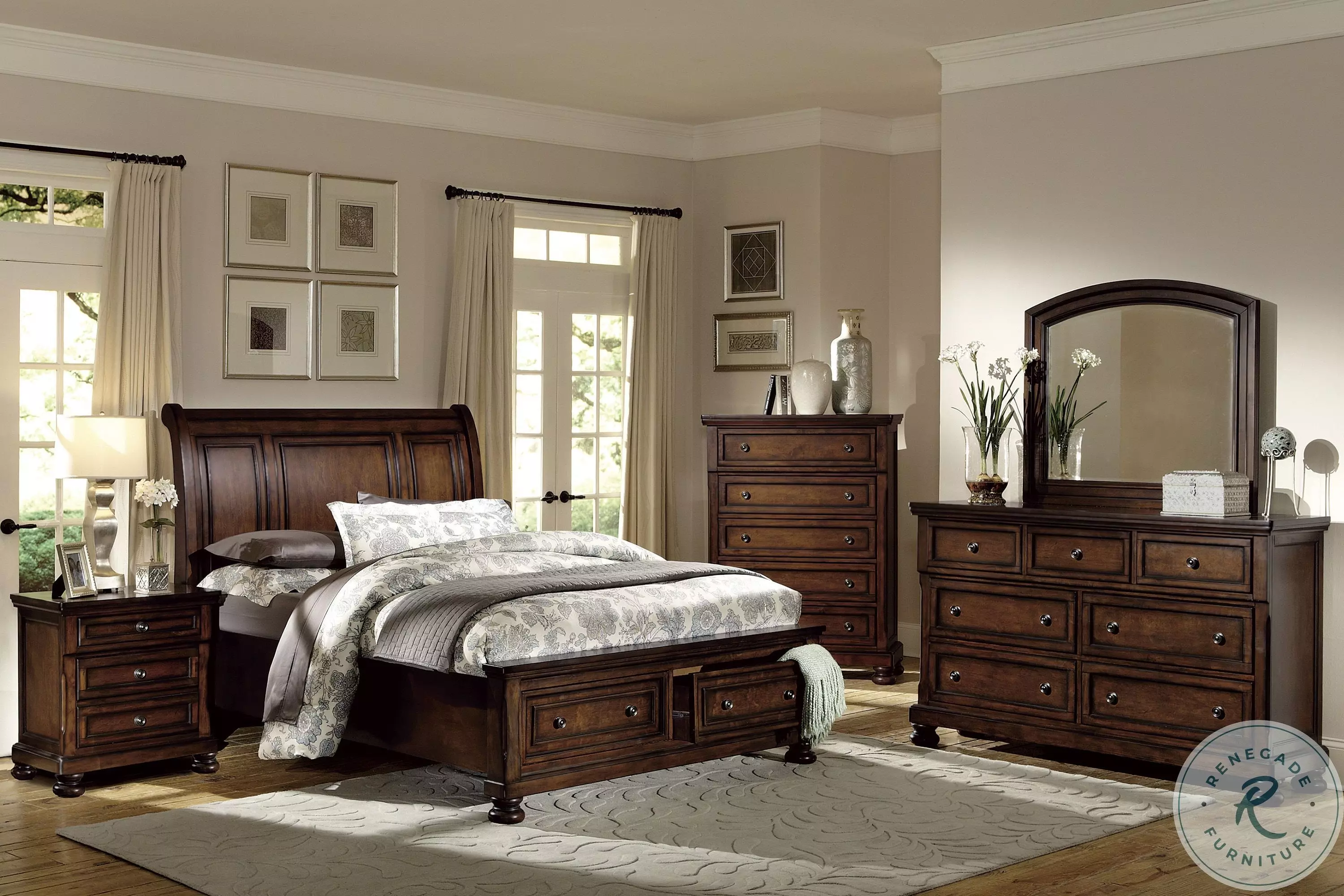 Homelegance Cumberland Brown Cherry Dresser