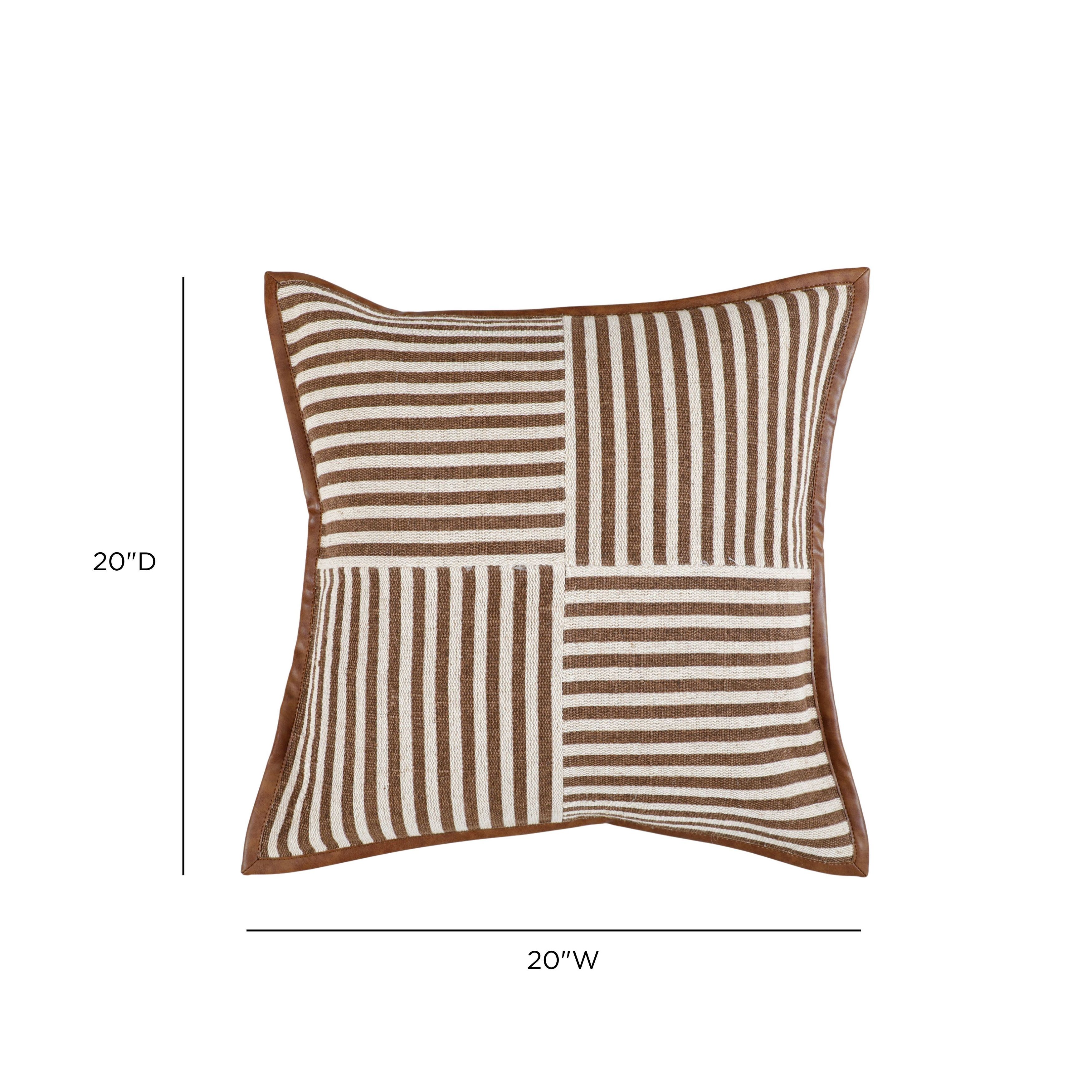 Kora Brown Throw Pillow