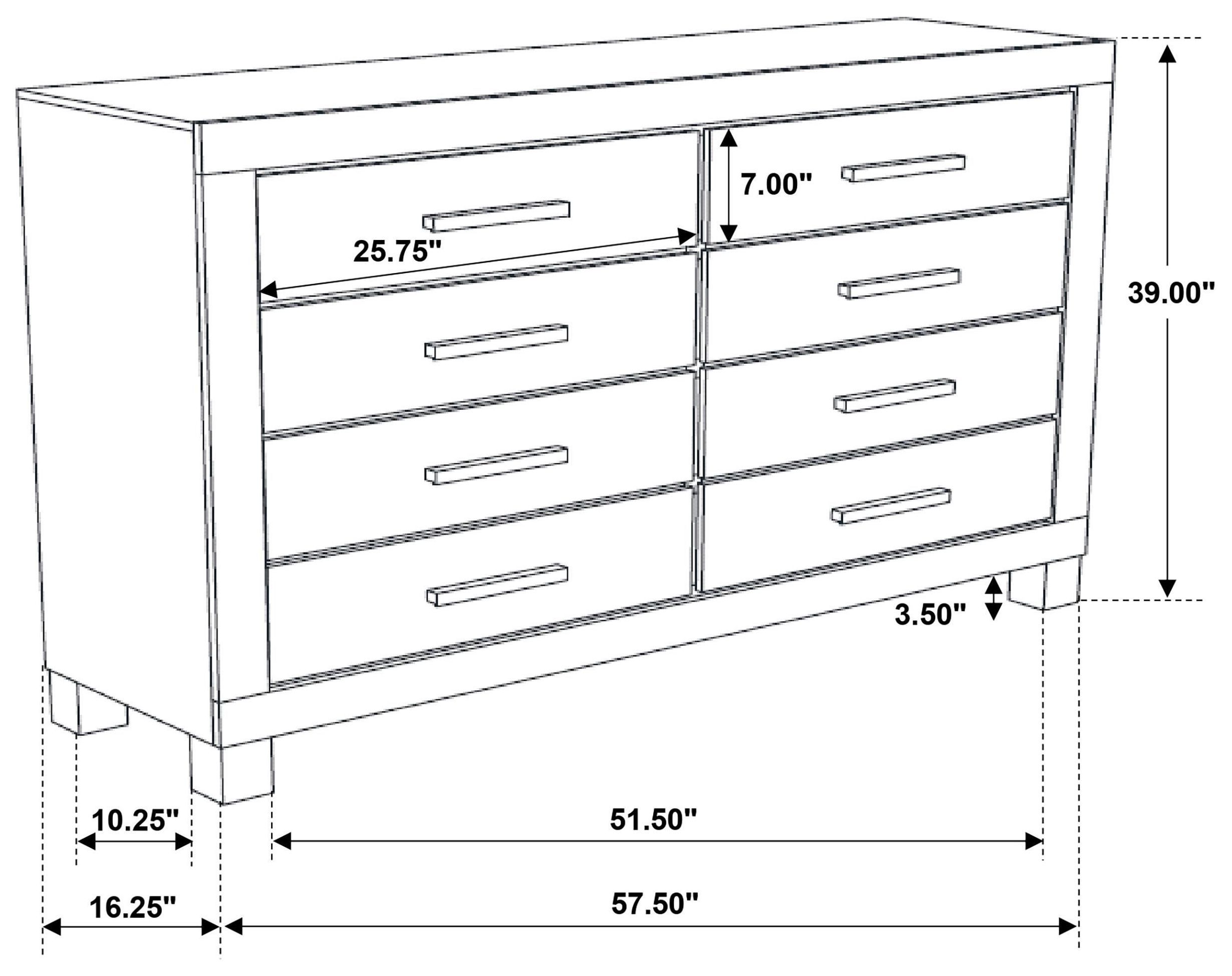 Woodmont Rustic Golden Brown Dresser