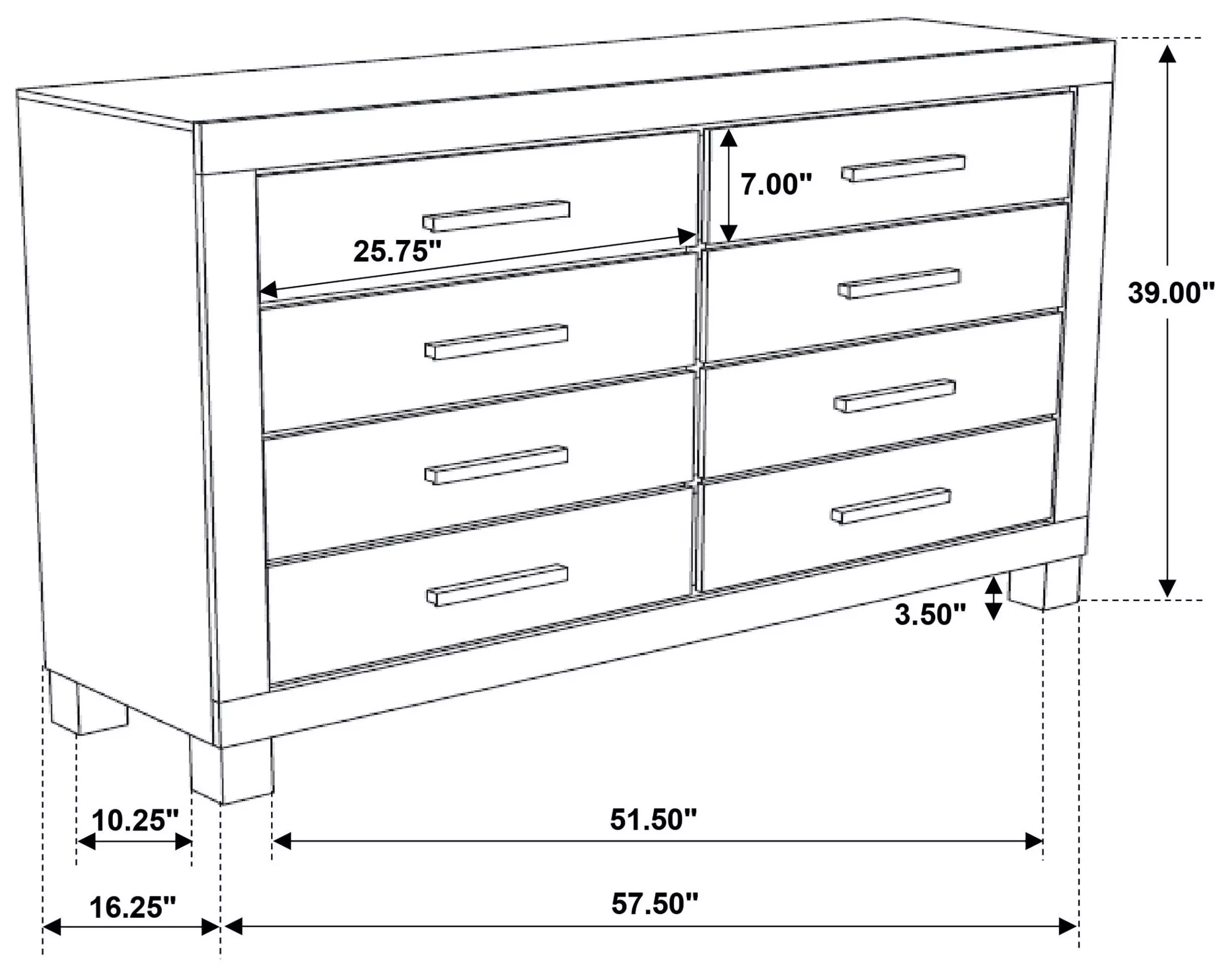 Woodmont Rustic Golden Brown Dresser