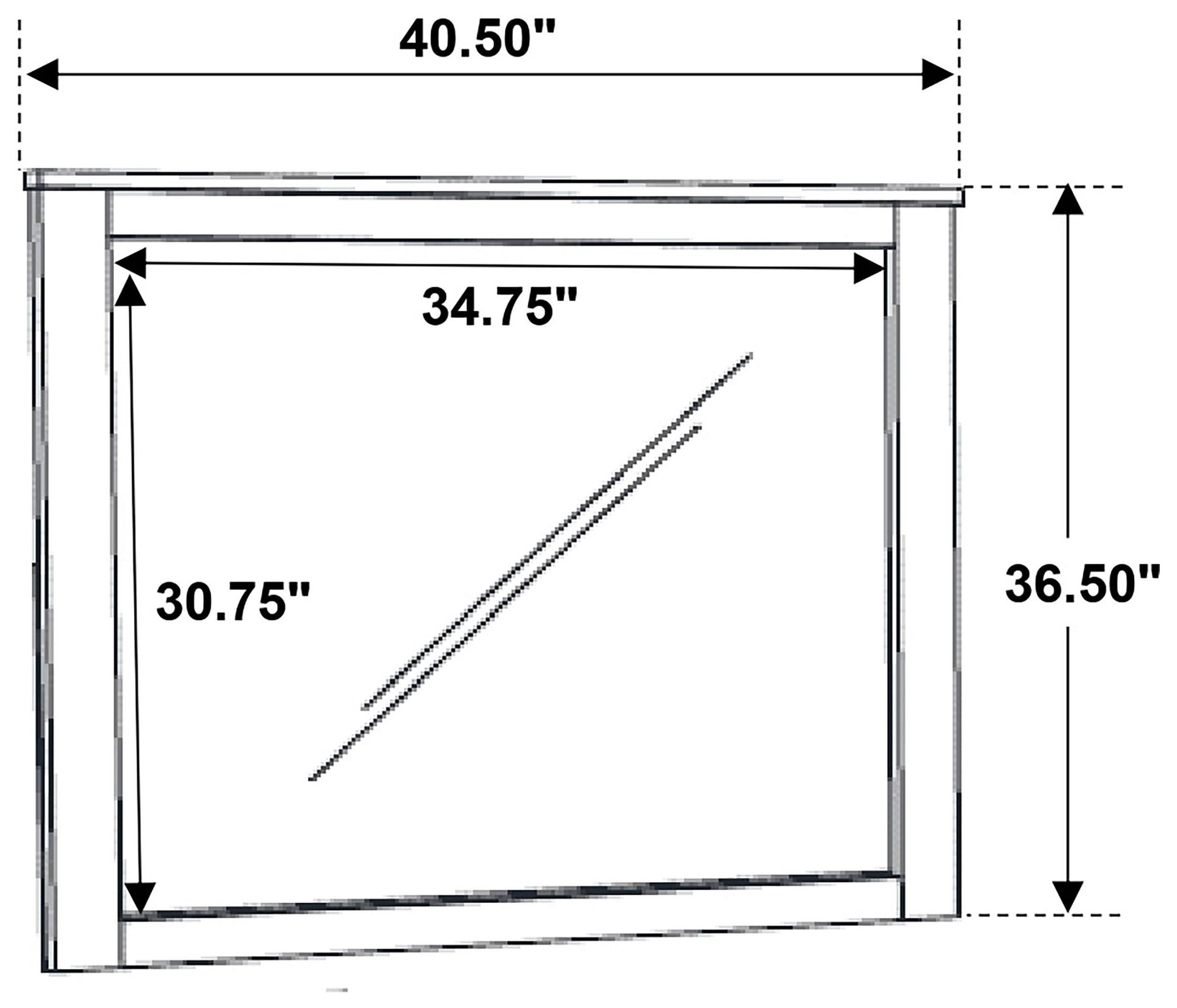 Woodmont Rustic Golden Brown Mirror