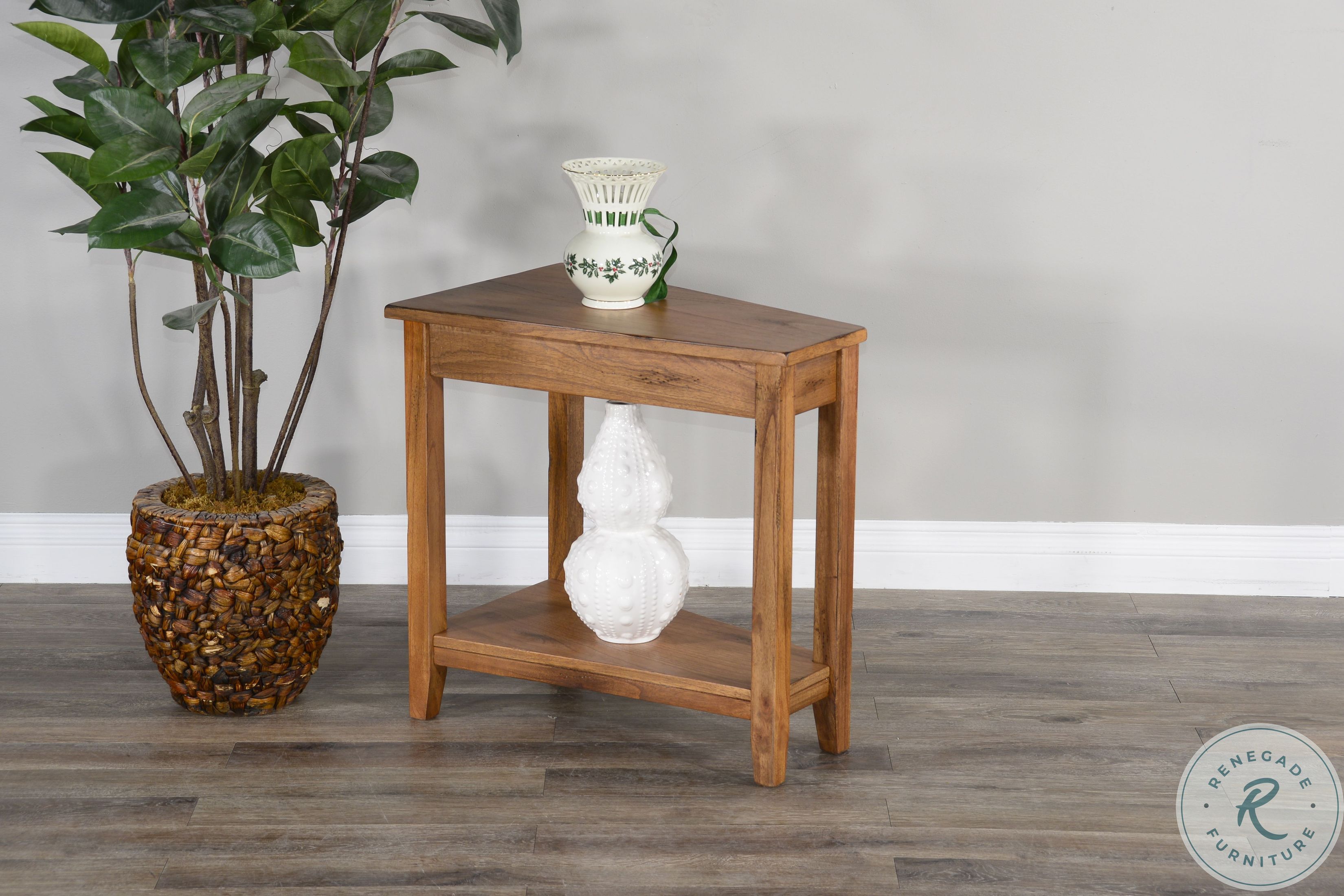 Crimson Ridge Beige Chair Side Table from Luna Grove | Coleman