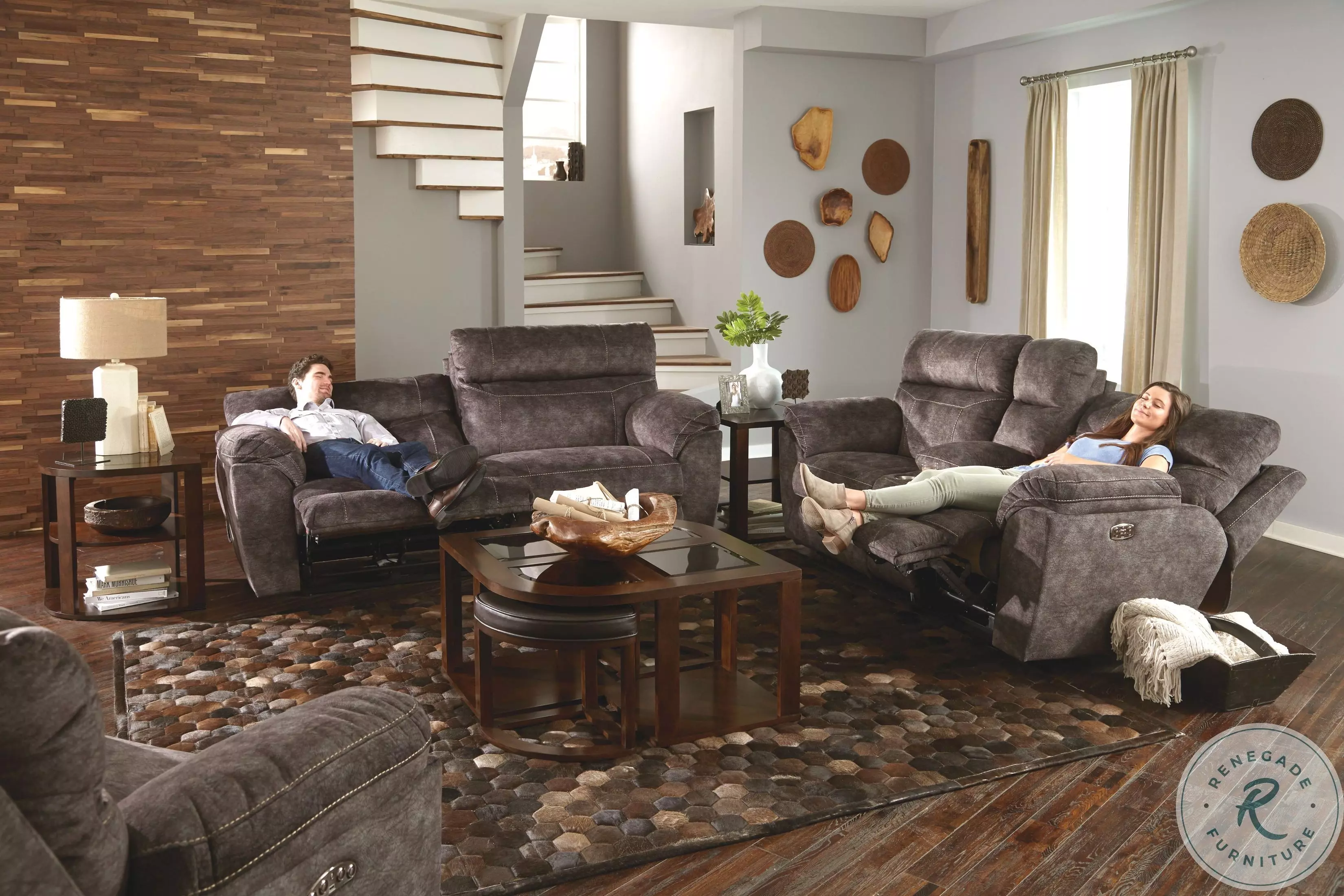 Sedona Smoke Power Reclining Living Room Set from Catnapper