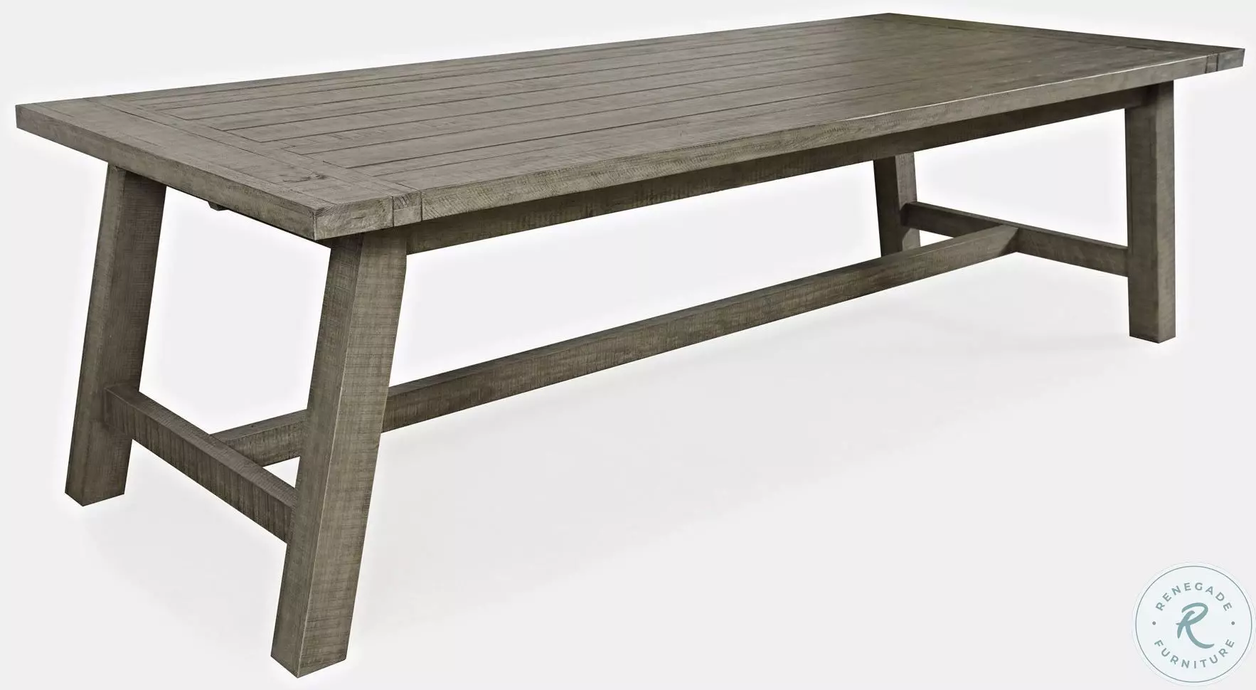 Telluride Driftwood Gray Trestle Extendable Dining Table From Home