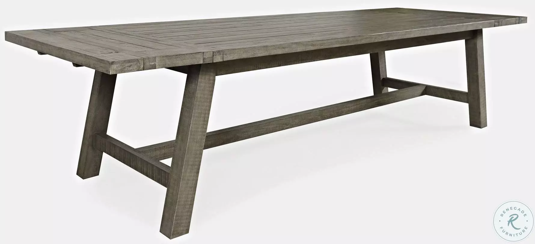Telluride Driftwood Gray Trestle Extendable Dining Table From Home