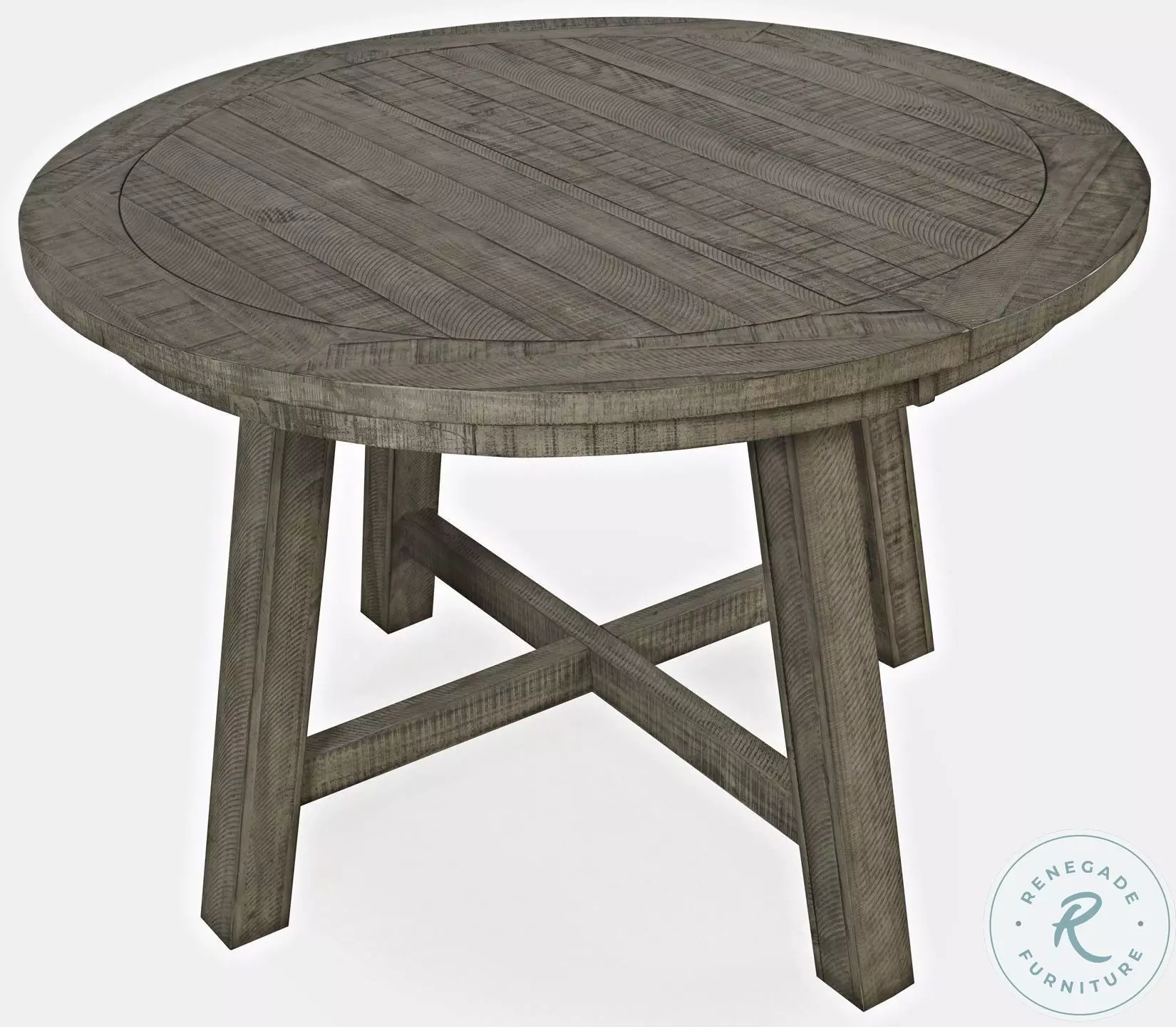 Telluride Driftwood Gray Round Extendable Counter Height
