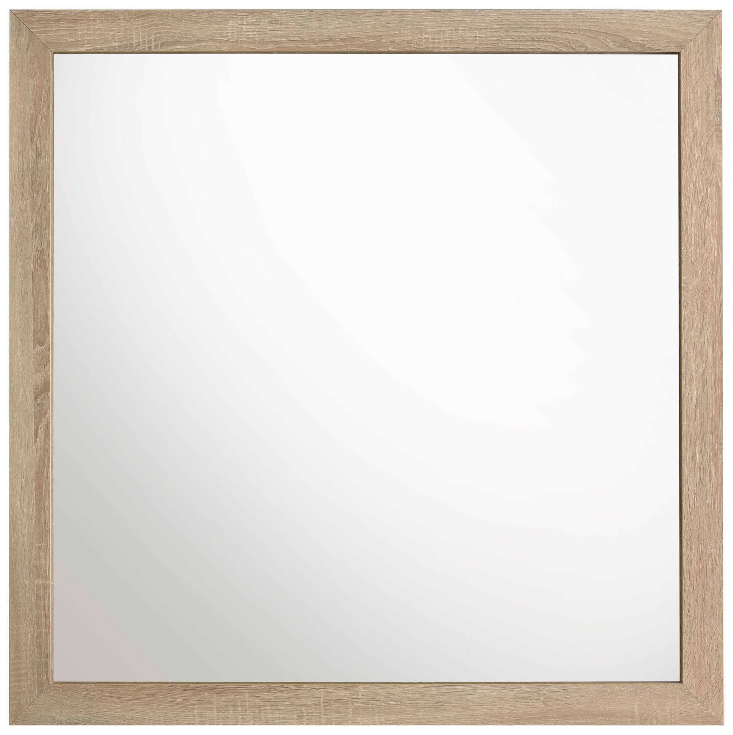 Arielle Light Oak Square Dresser Mirror From Coaster Furniture ...