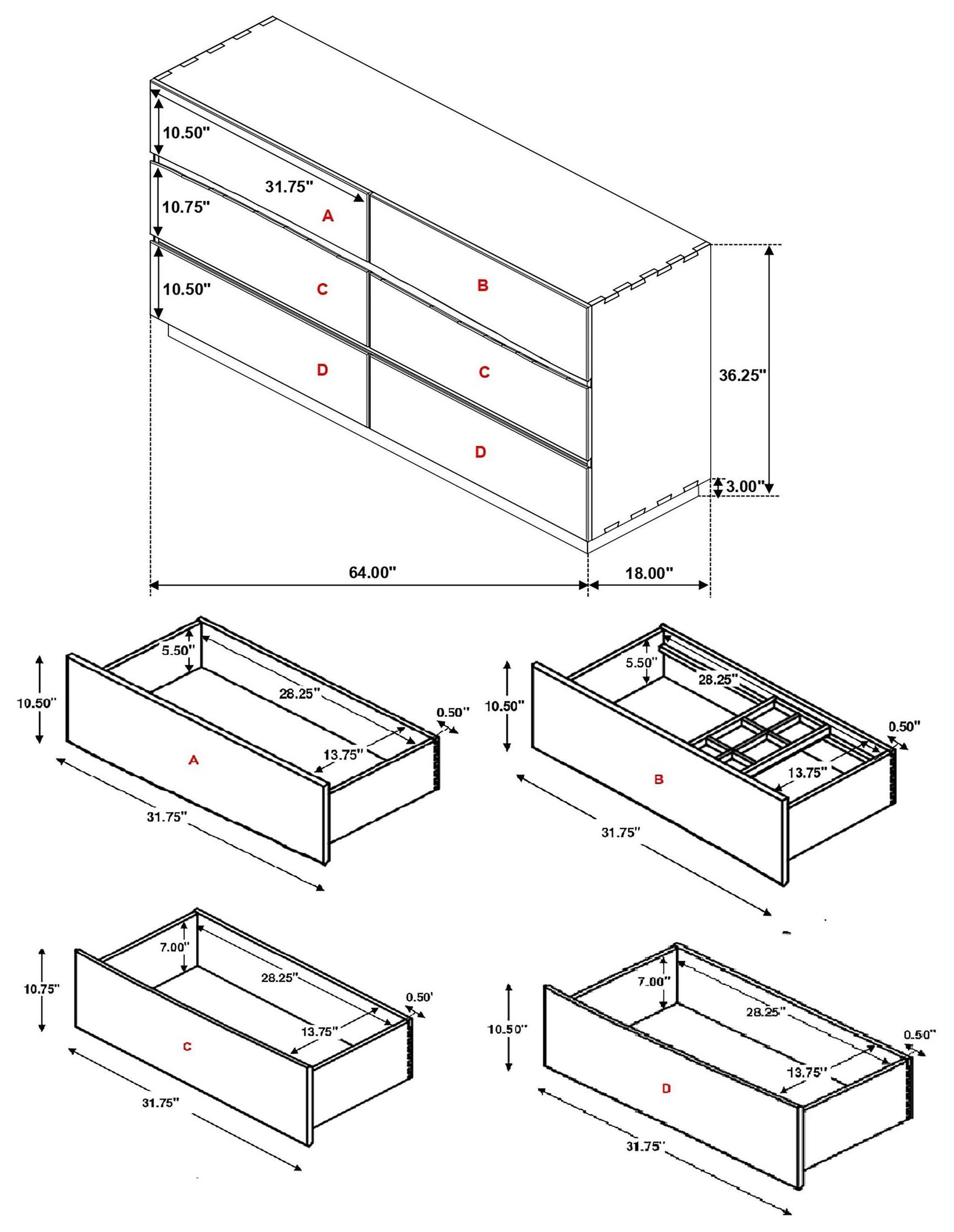 Winslow Smoky Walnut And Coffee Bean Dresser
