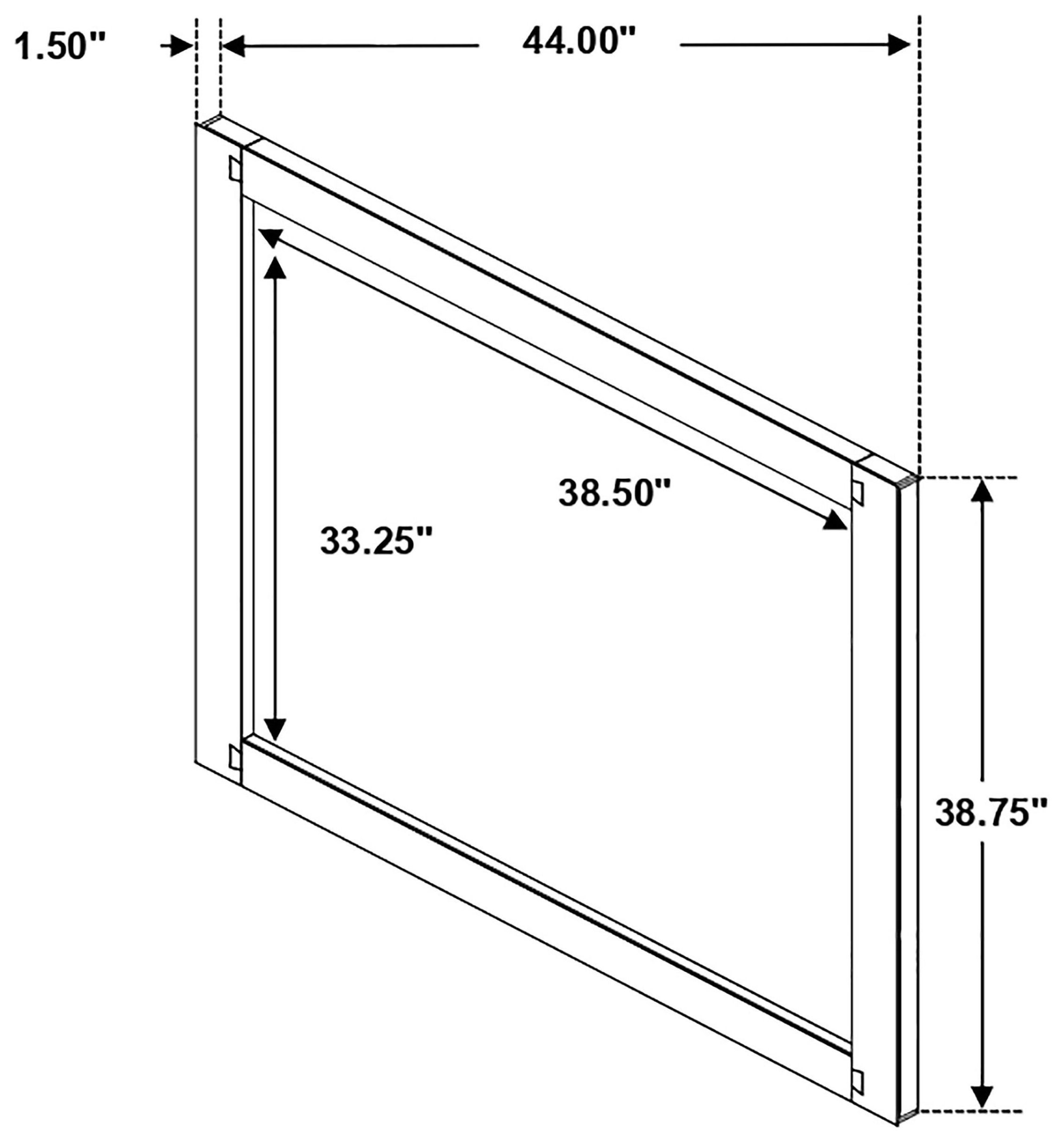Winslow Smoky Walnut And Coffee Bean Mirror