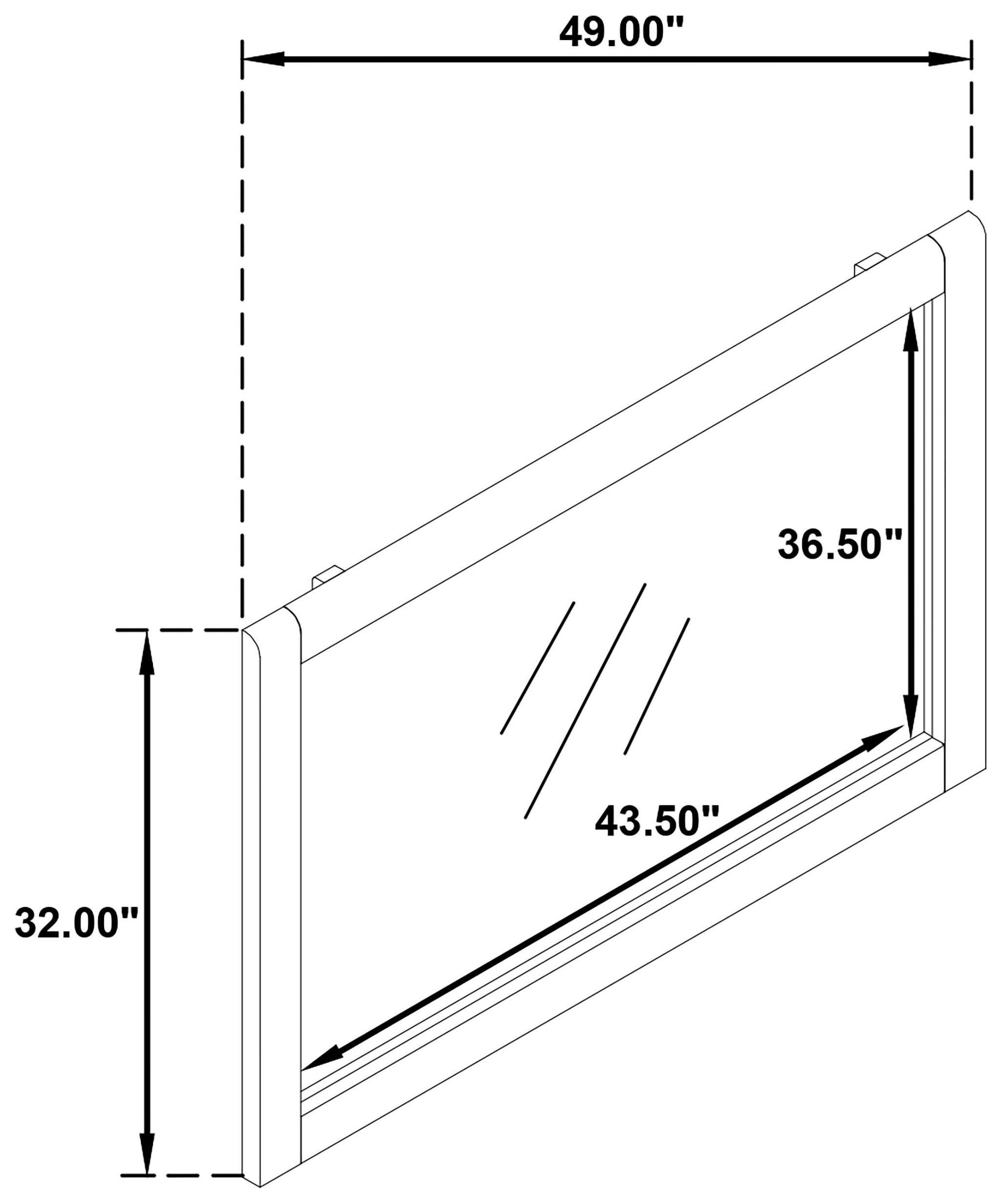 Maderia Walnut Dresser Mirror