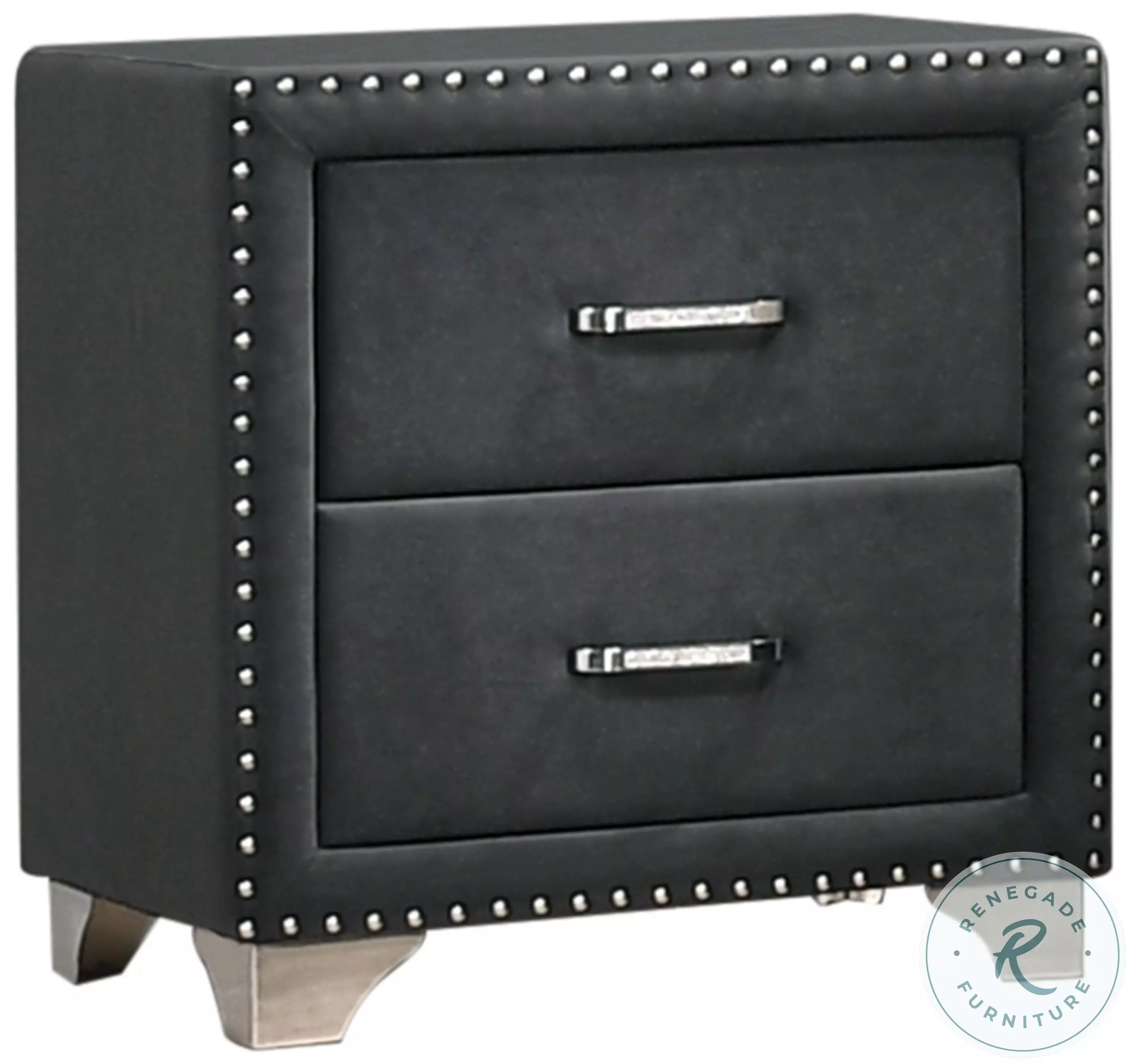 Melody Grey Upholstered Panel Bedroom Set from Coaster Furniture